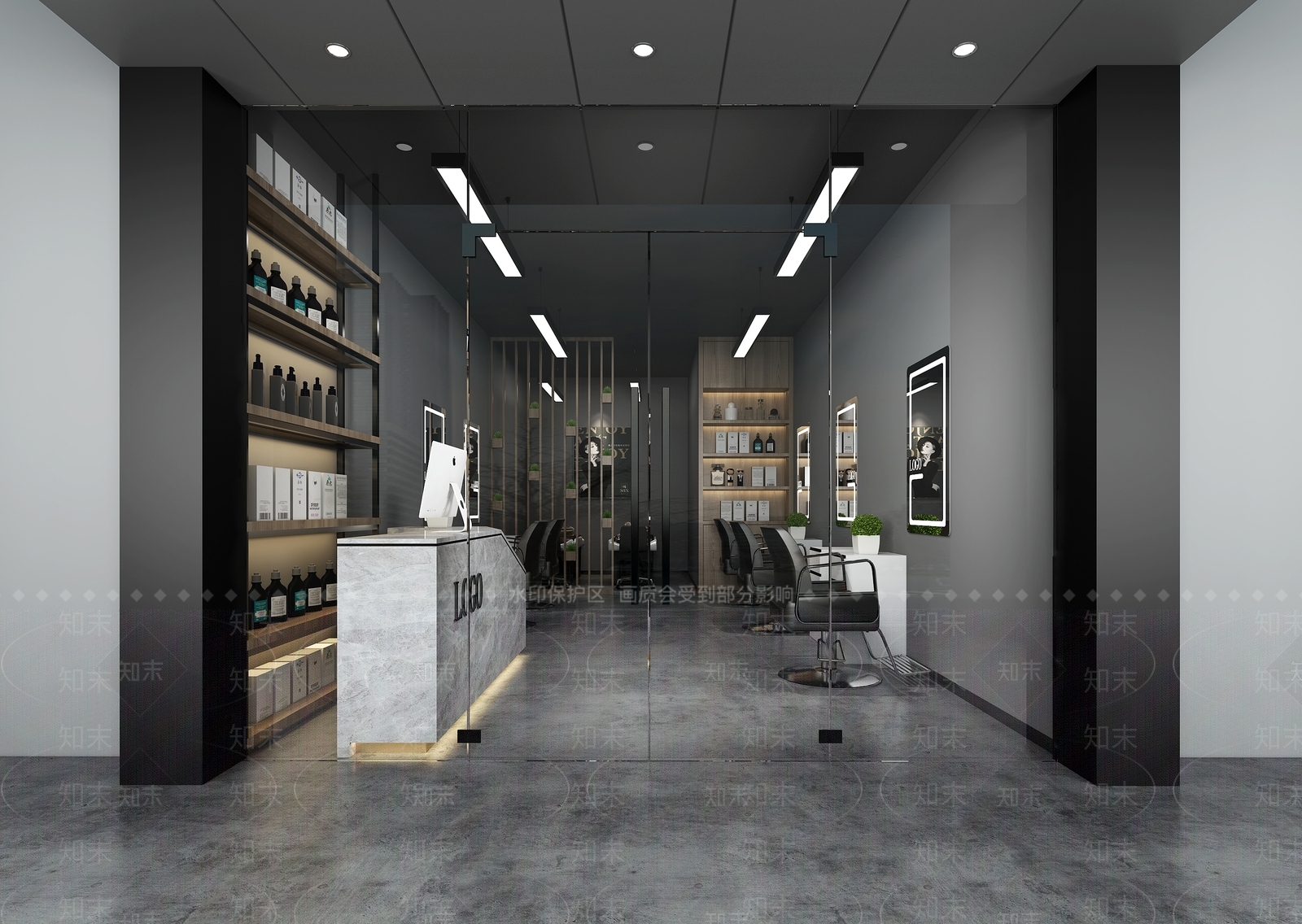 现代理发店3D模型下载【ID:941301727】