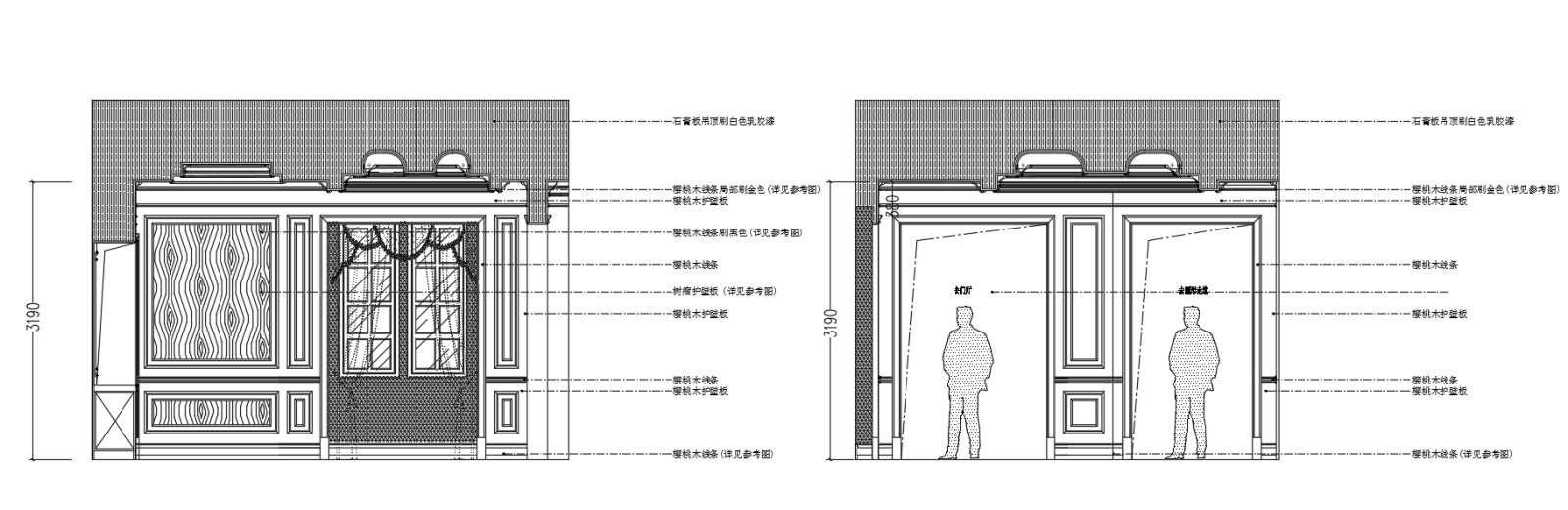 CAD墙板图cad施工图下载【ID:141303315】