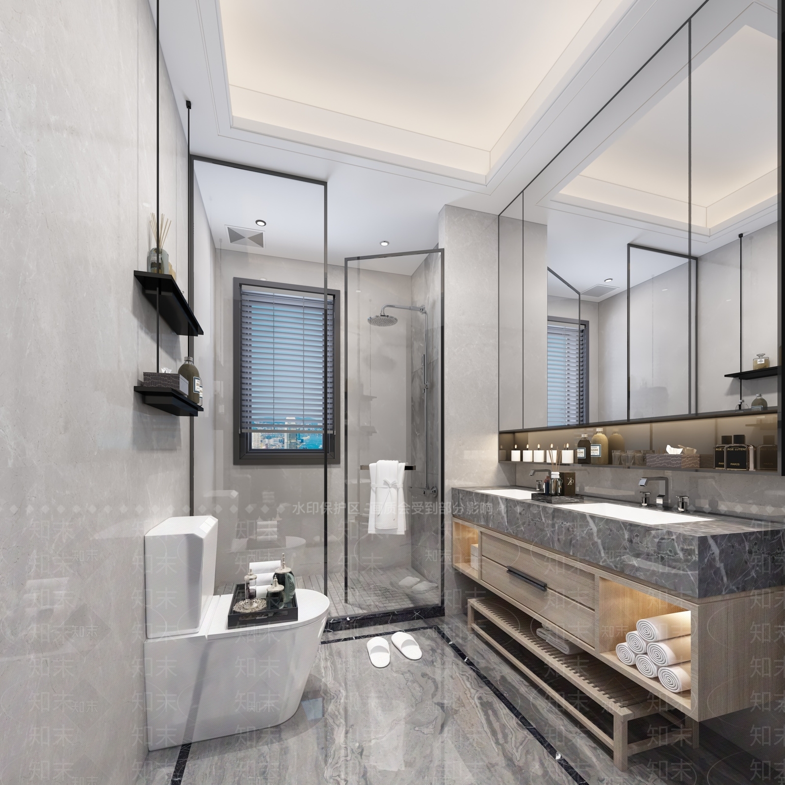 现代卫生间模型3D模型下载【ID:541323445】