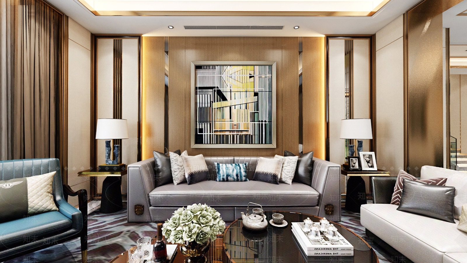 现代港式经奢客餐厅3D模型下载【ID:841324336】