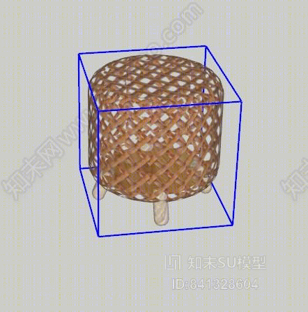 镂空凳子SU模型下载【ID:841328604】