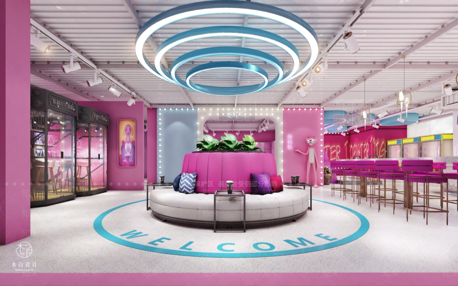 后现代蹦床游乐园3D模型下载【ID:441340686】