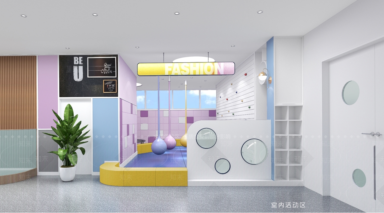 婴幼儿活动区SU模型下载【ID:941352093】