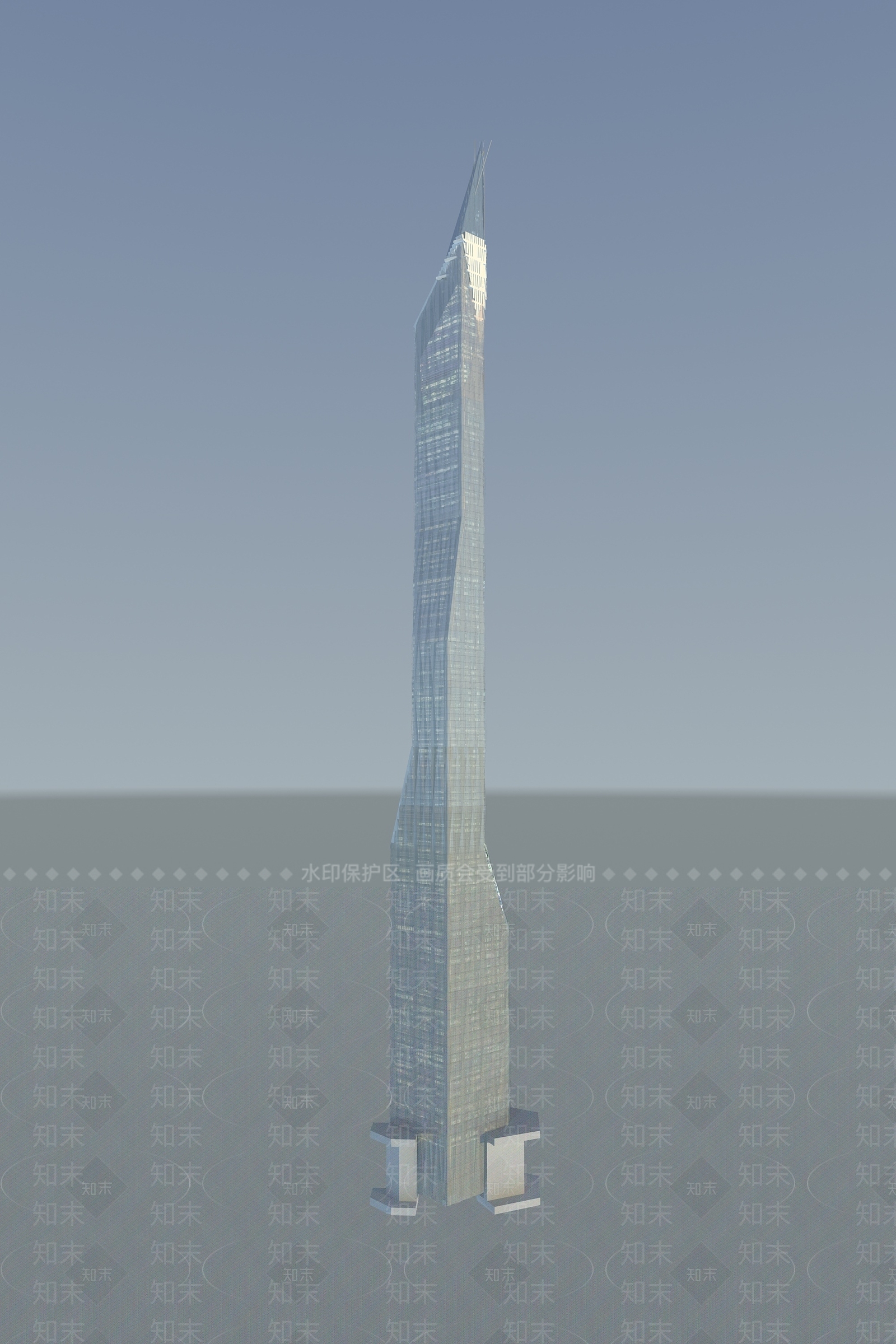 现代单体建筑3D模型下载【ID:541390469】