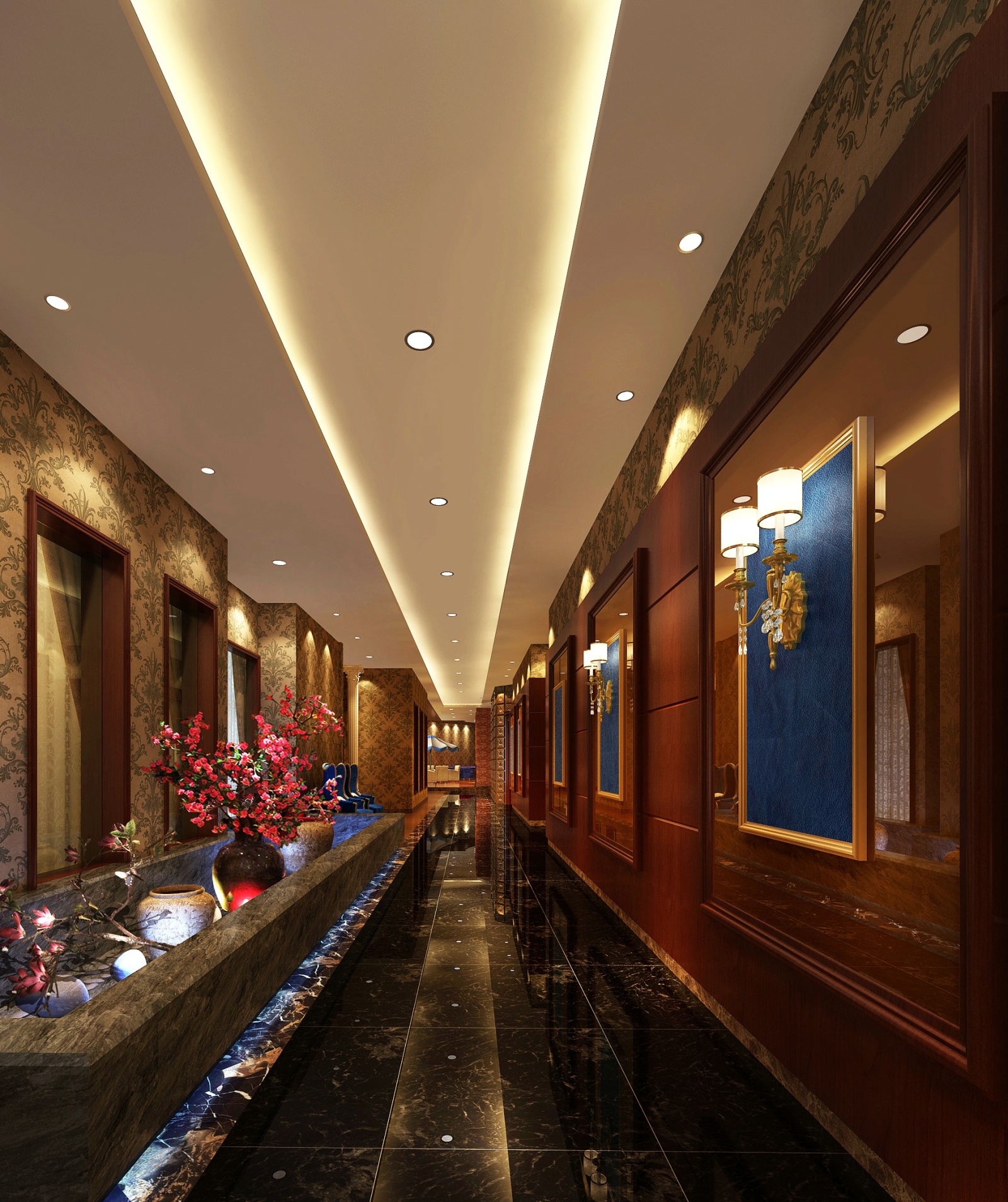 现代混搭餐饮咖啡厅+施工图cad施工图下载【ID:641404743】