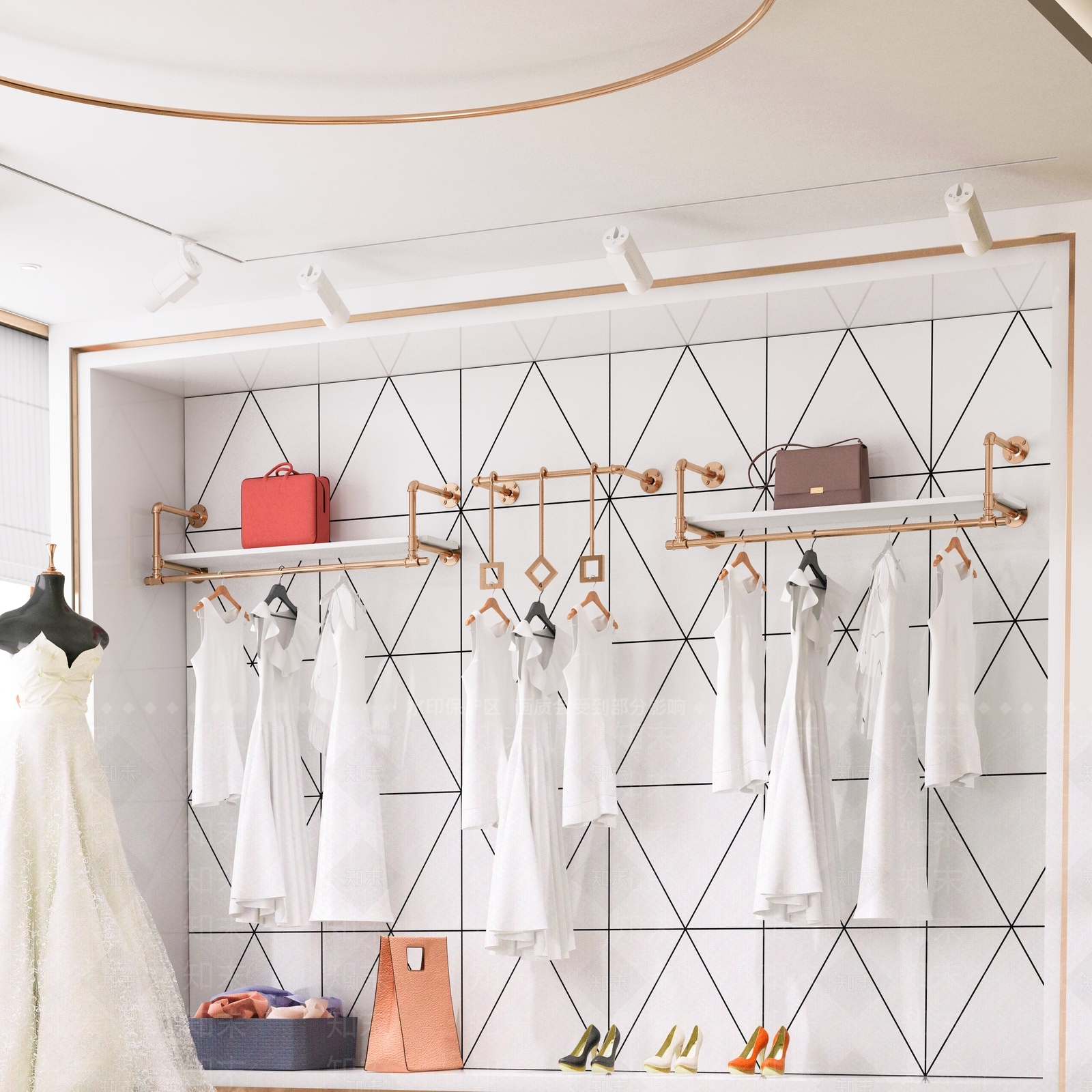 北欧服装店3D模型下载【ID:241416716】