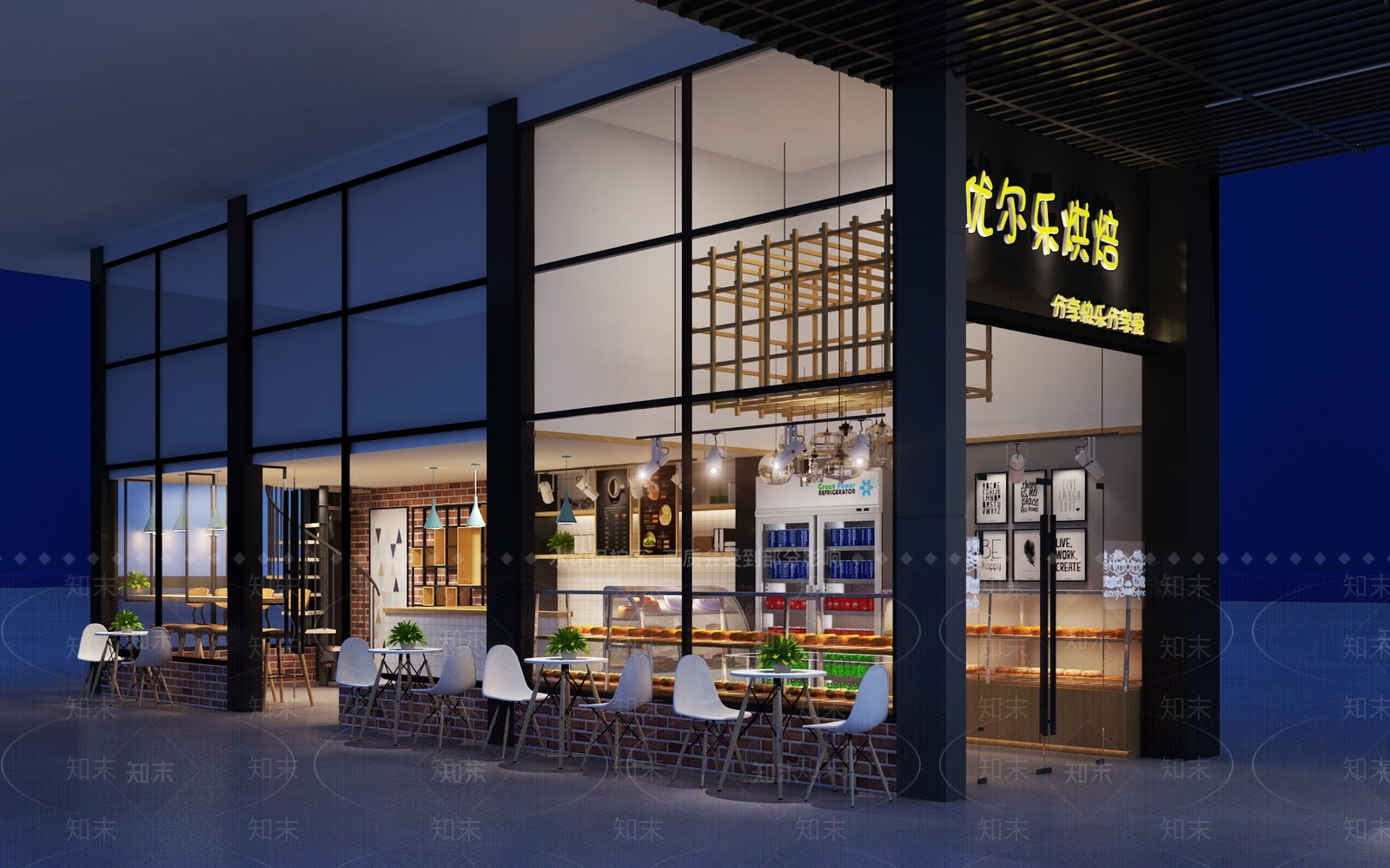 现代蛋糕店3D模型下载【ID:341438108】