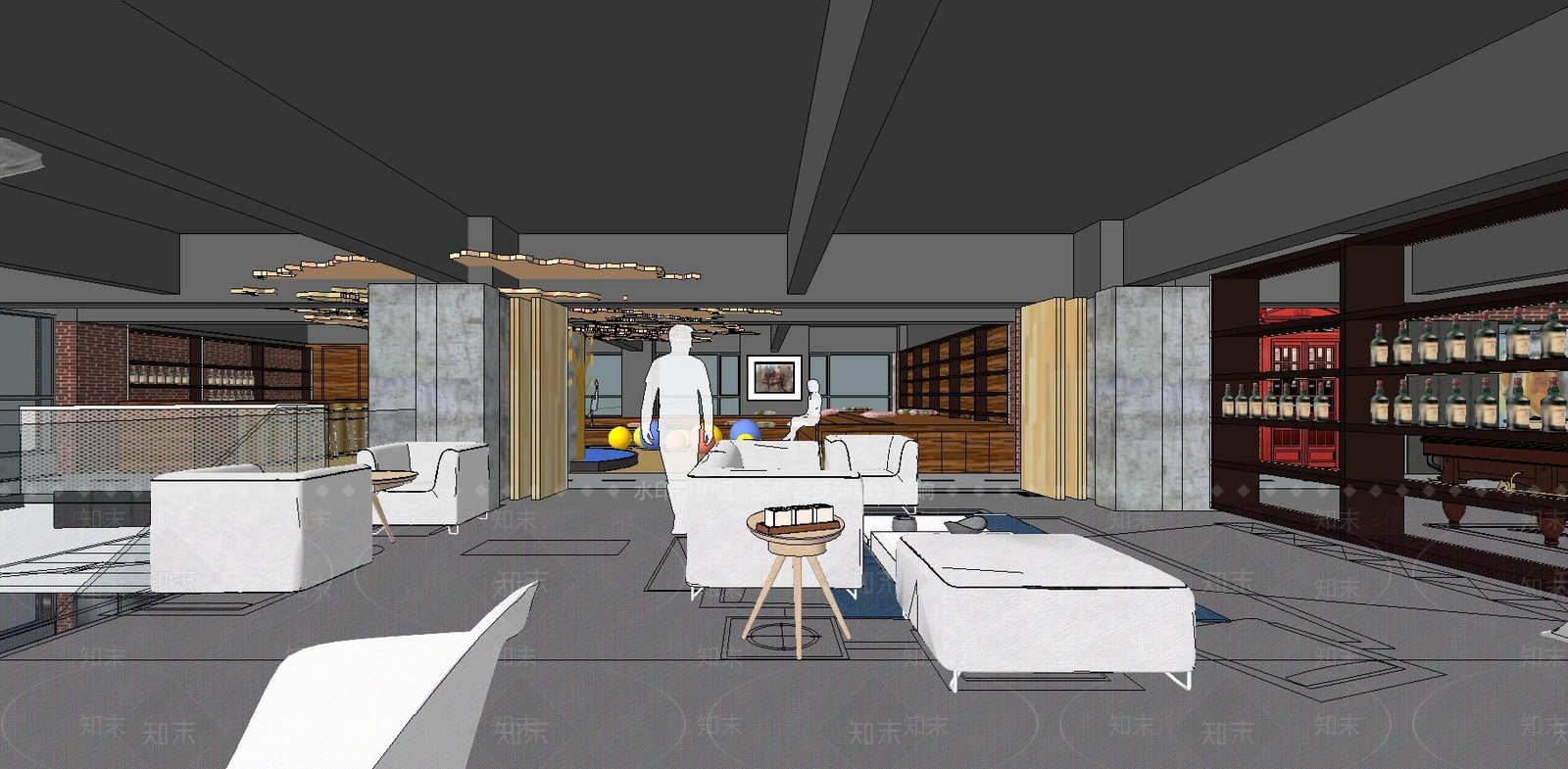 休息室SU模型下载【ID:741464664】