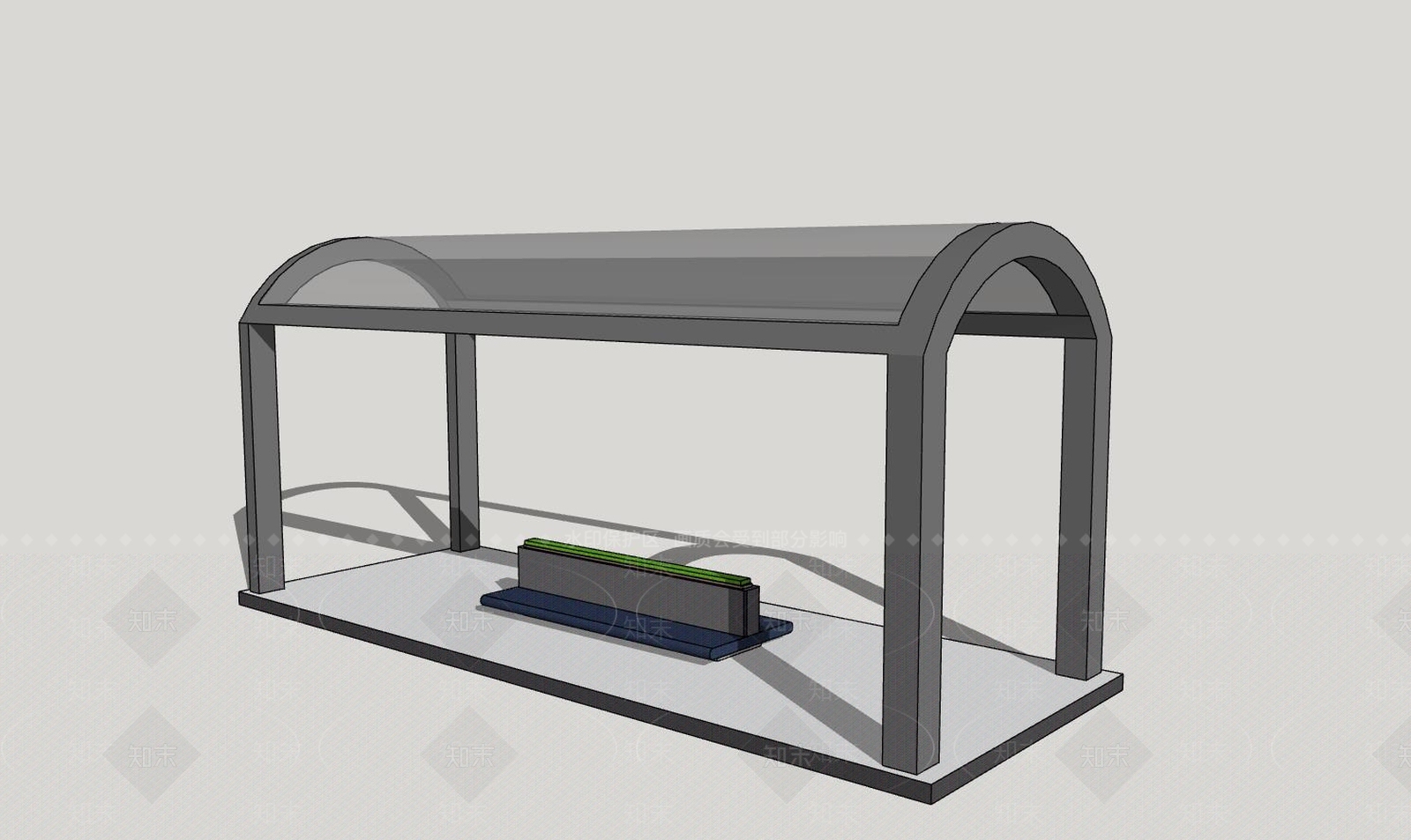 公交车站牌SU模型下载【ID:141464994】