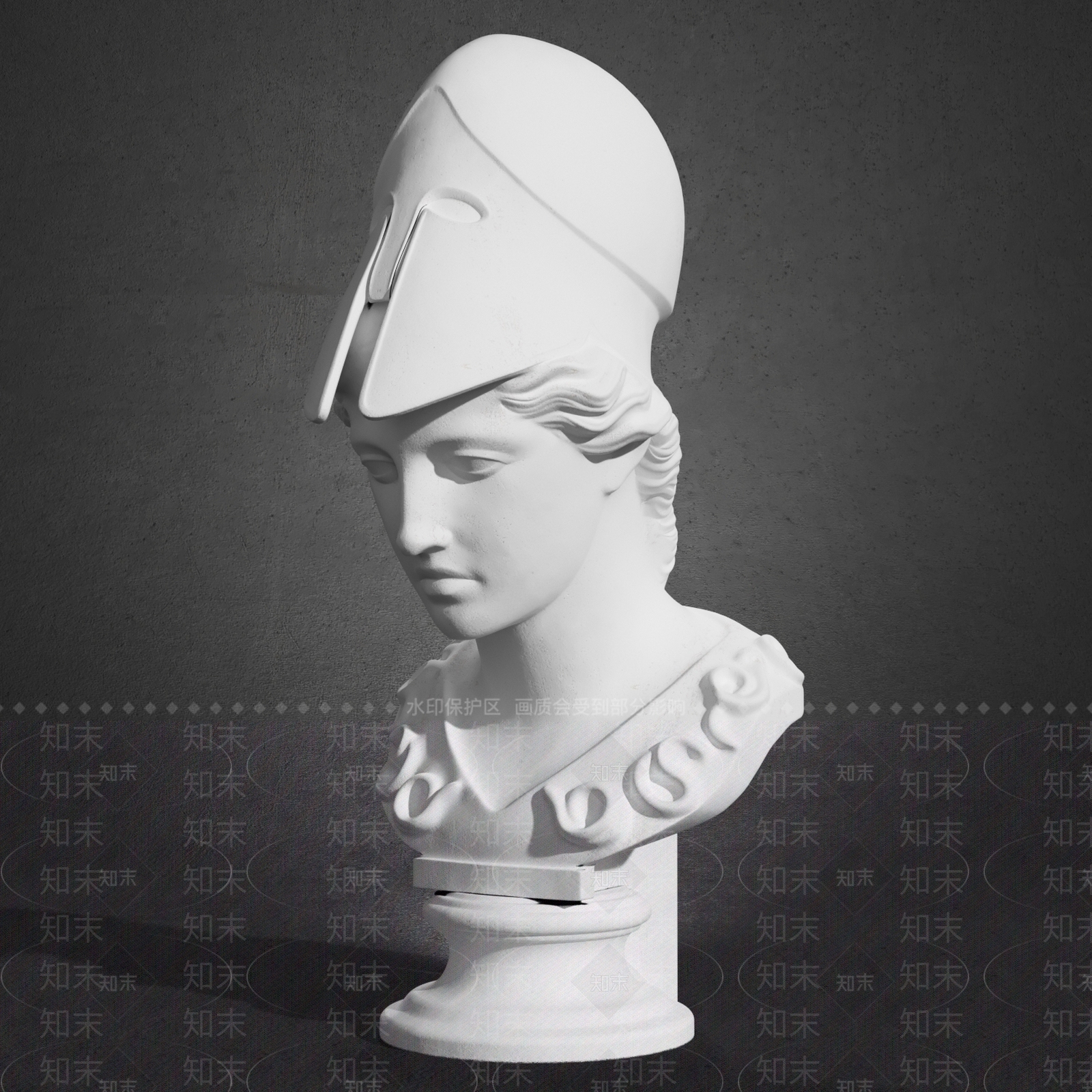 欧式古典石膏头像3D模型下载【ID:341483878】