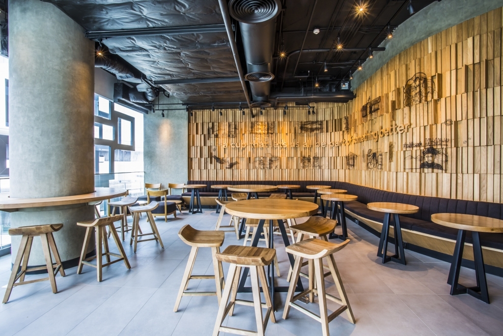 咖啡厅咖啡馆餐饮空间案例（施工图+效果图）cad施工图下载【ID:641494701】