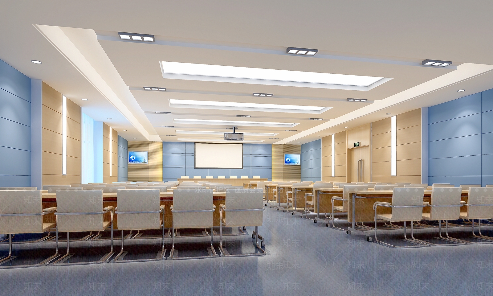 现代医院大会议室3D模型下载【ID:941505678】