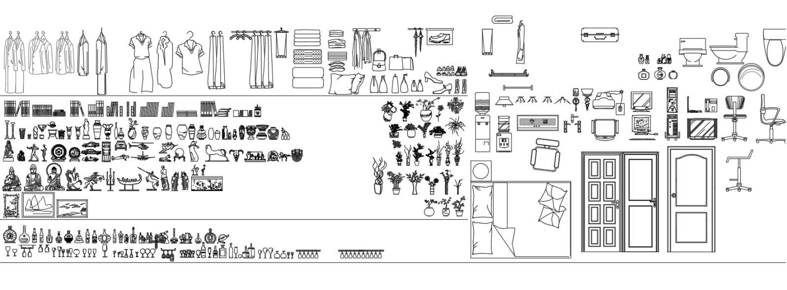 CAD实用柜门门板施工图下载【ID:241538180】