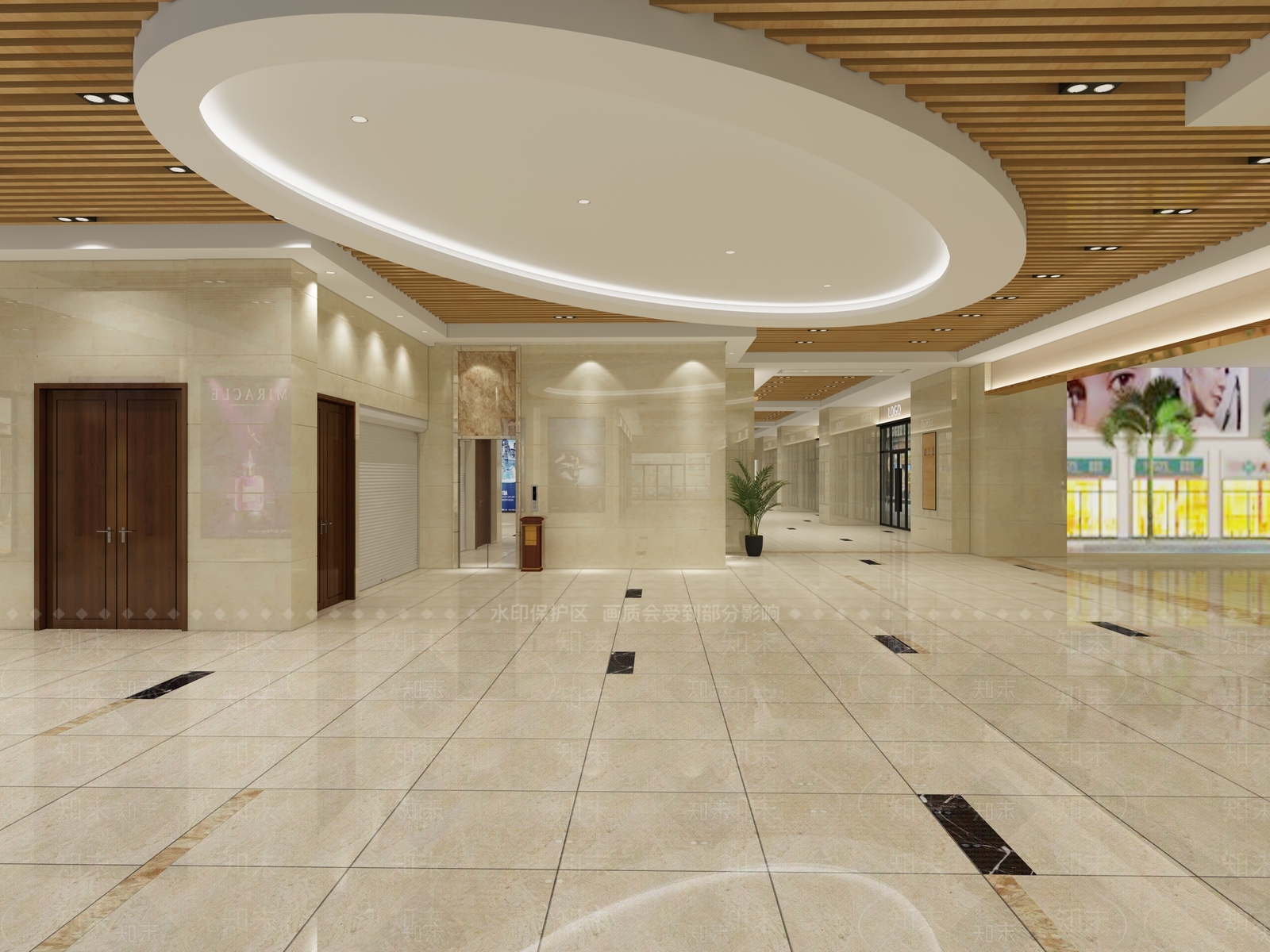 现代简约商场过道商场店铺3D模型下载【ID:141544716】