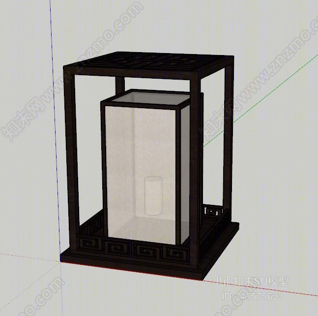 景观中式草坪灯SU模型下载【ID:341575633】