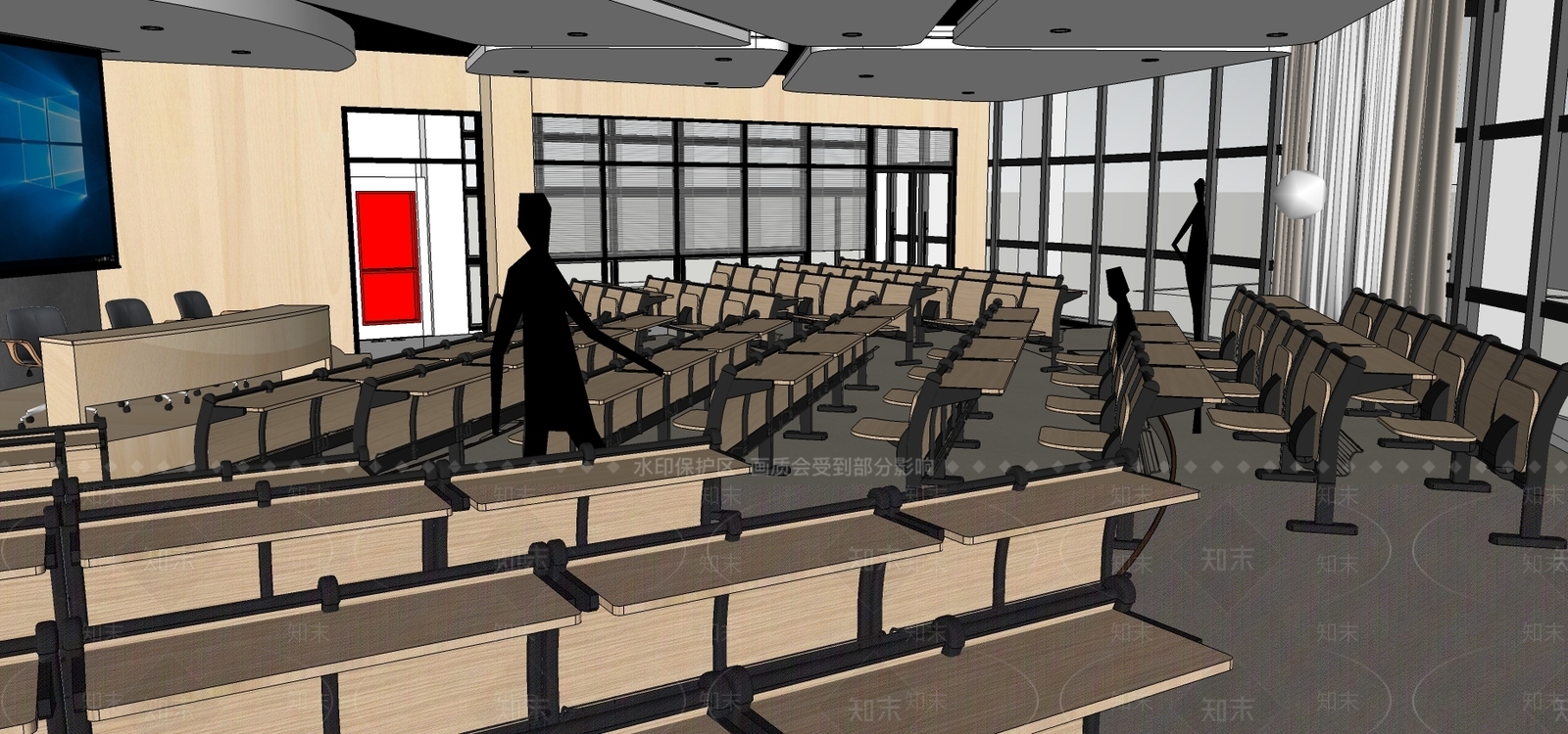 学校报告厅SU模型下载【ID:841581207】