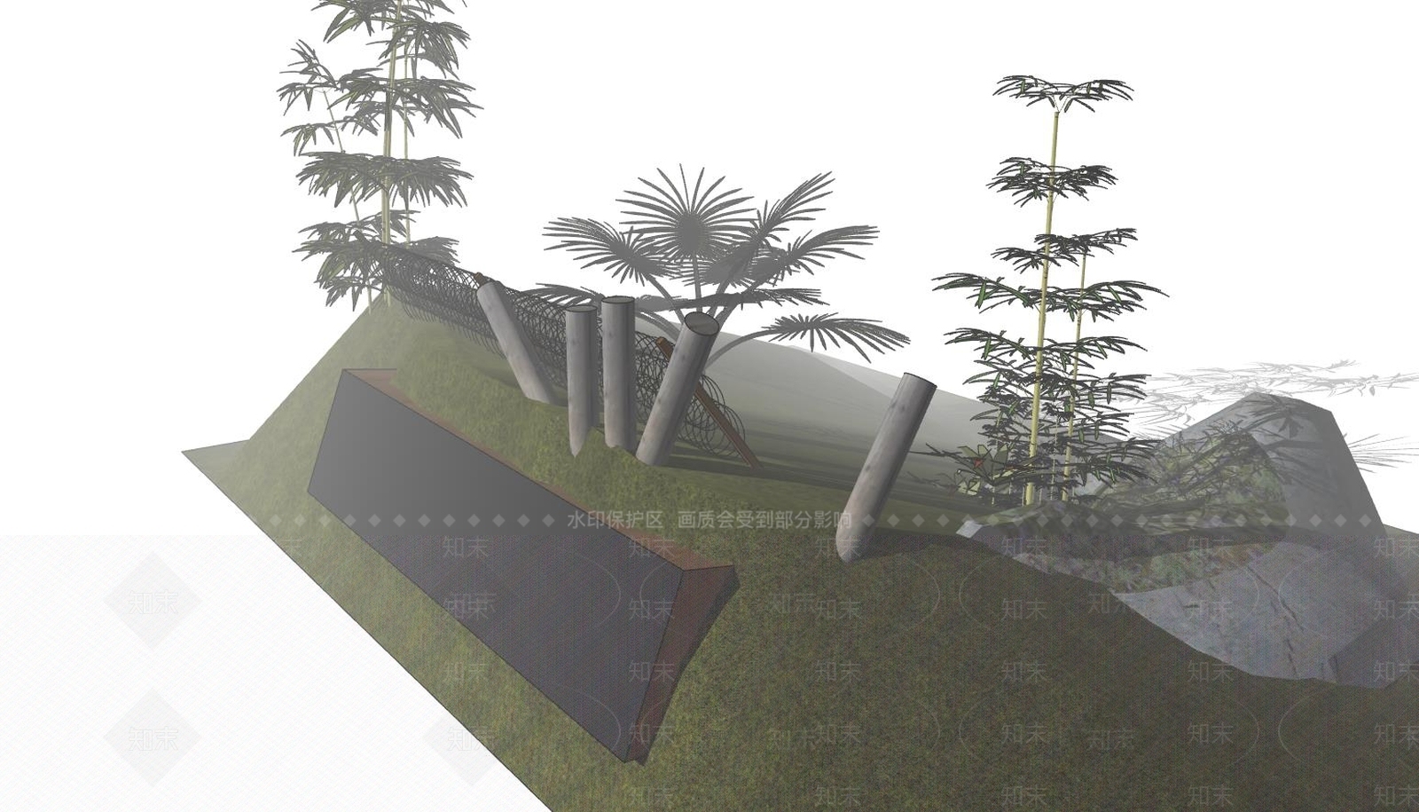 热带岛屿SU模型下载【ID:541621768】