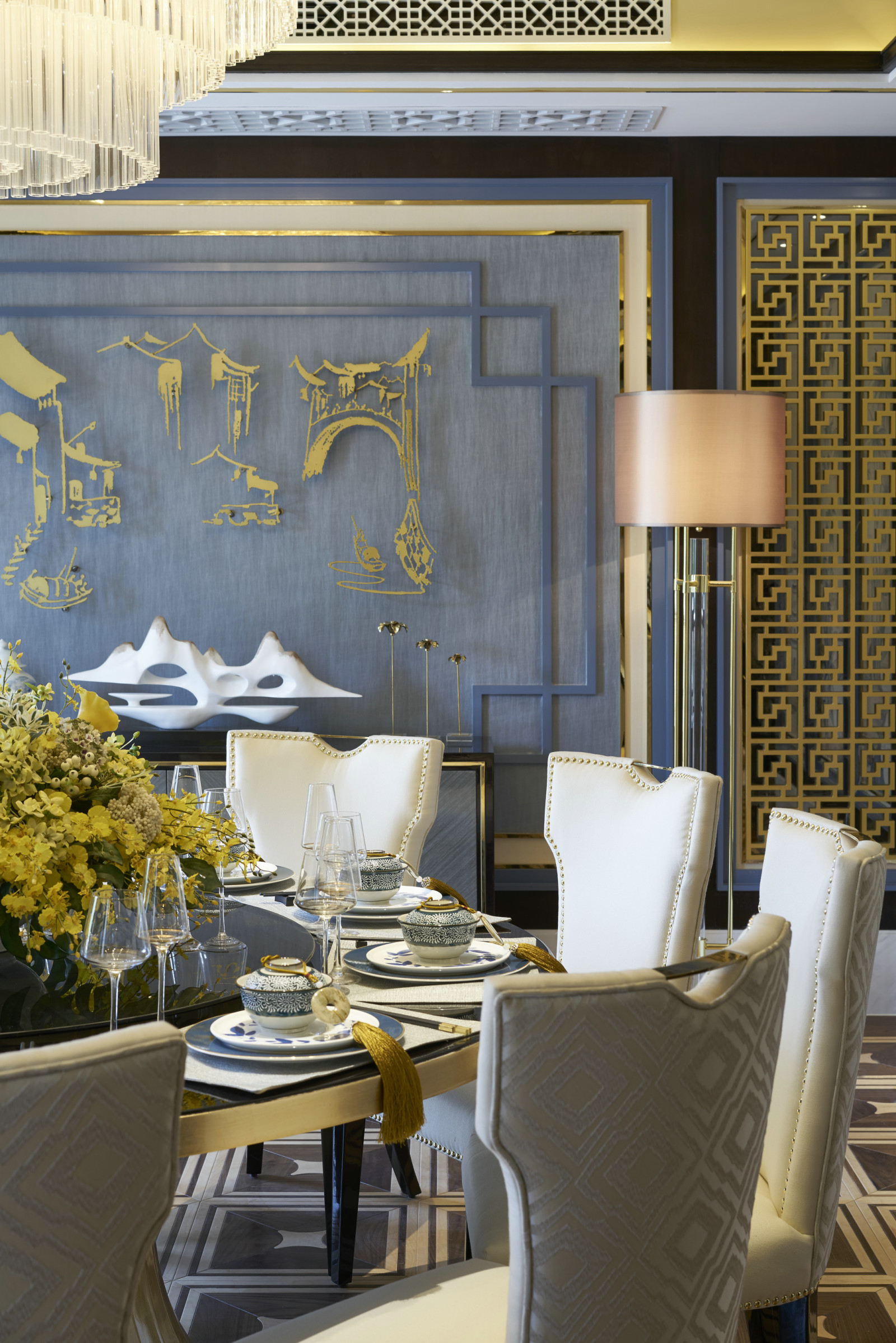 现代北欧轻奢家装家居案例cad施工图下载【ID:541679528】
