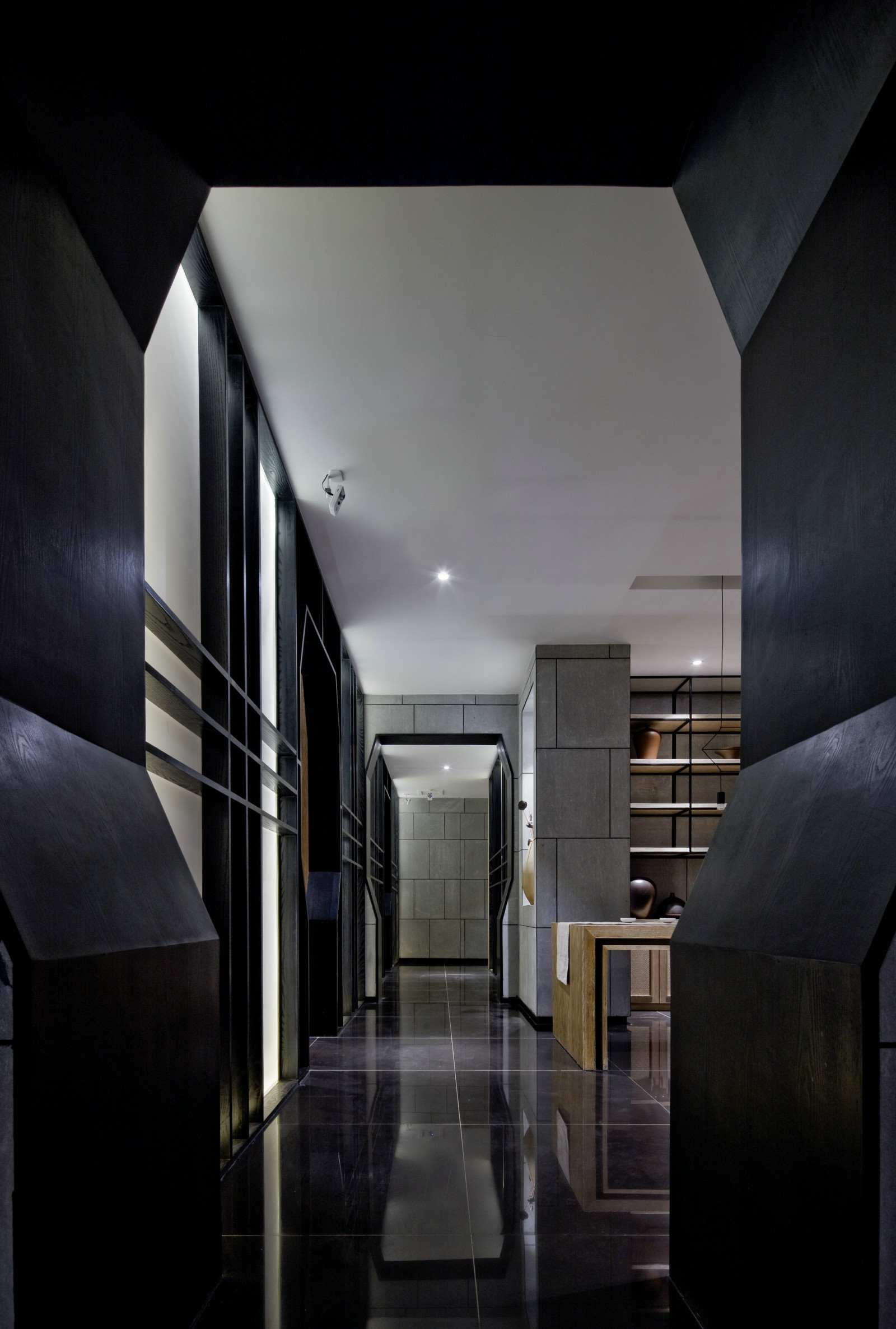 新中式商场餐厅餐饮茶楼案例（施工图+效果图）施工图下载【ID:641700773】