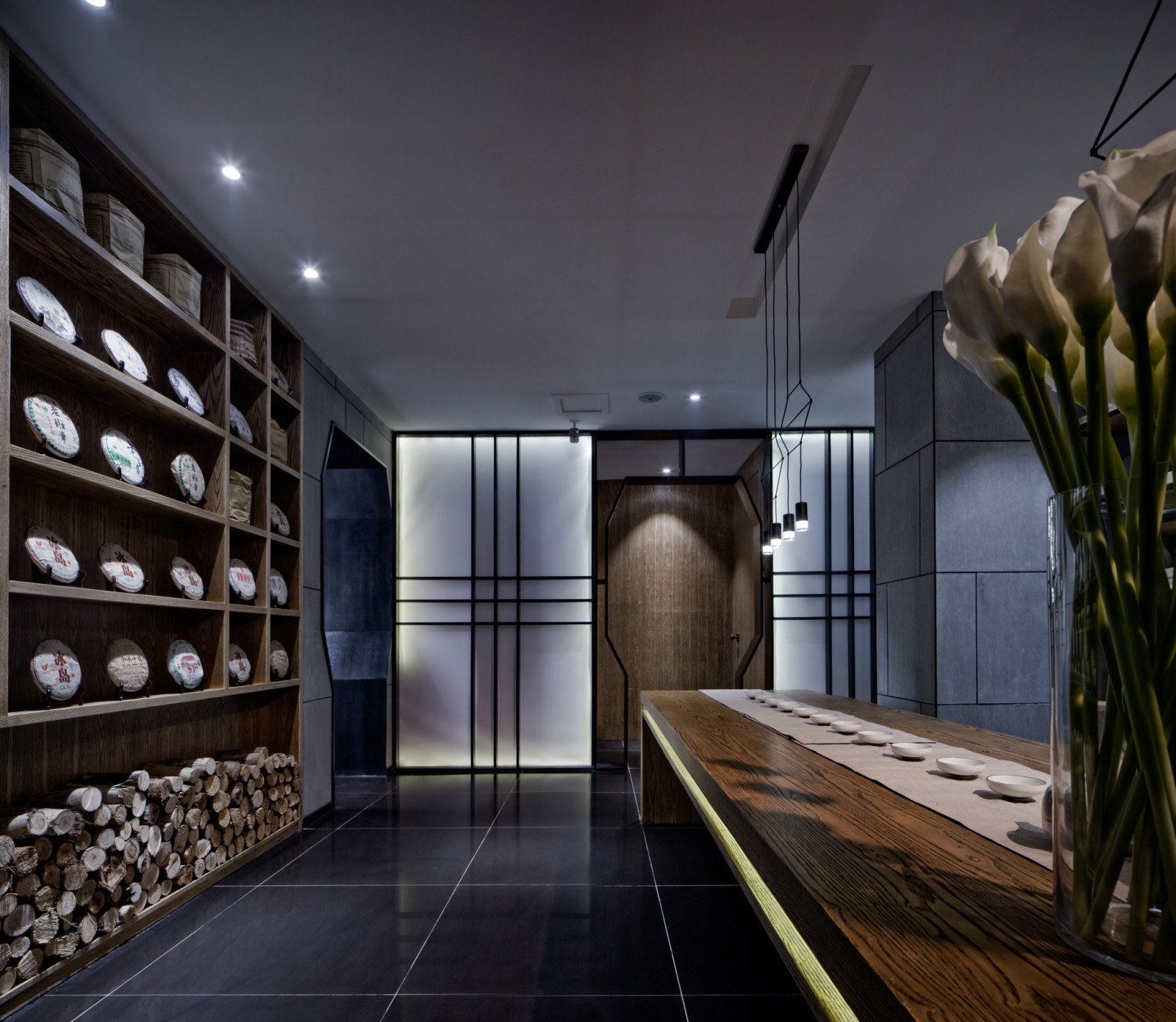 新中式商场餐厅餐饮茶楼案例（施工图+效果图）cad施工图下载【ID:641700773】