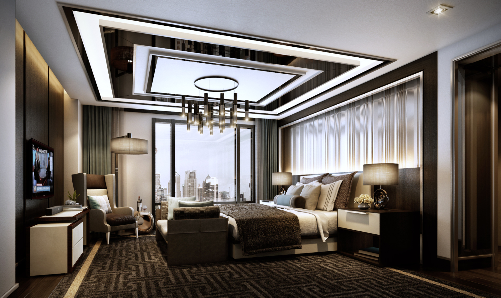 宝丽嘉酒店丨效果图+施工图+物料cad施工图下载【ID:641785654】