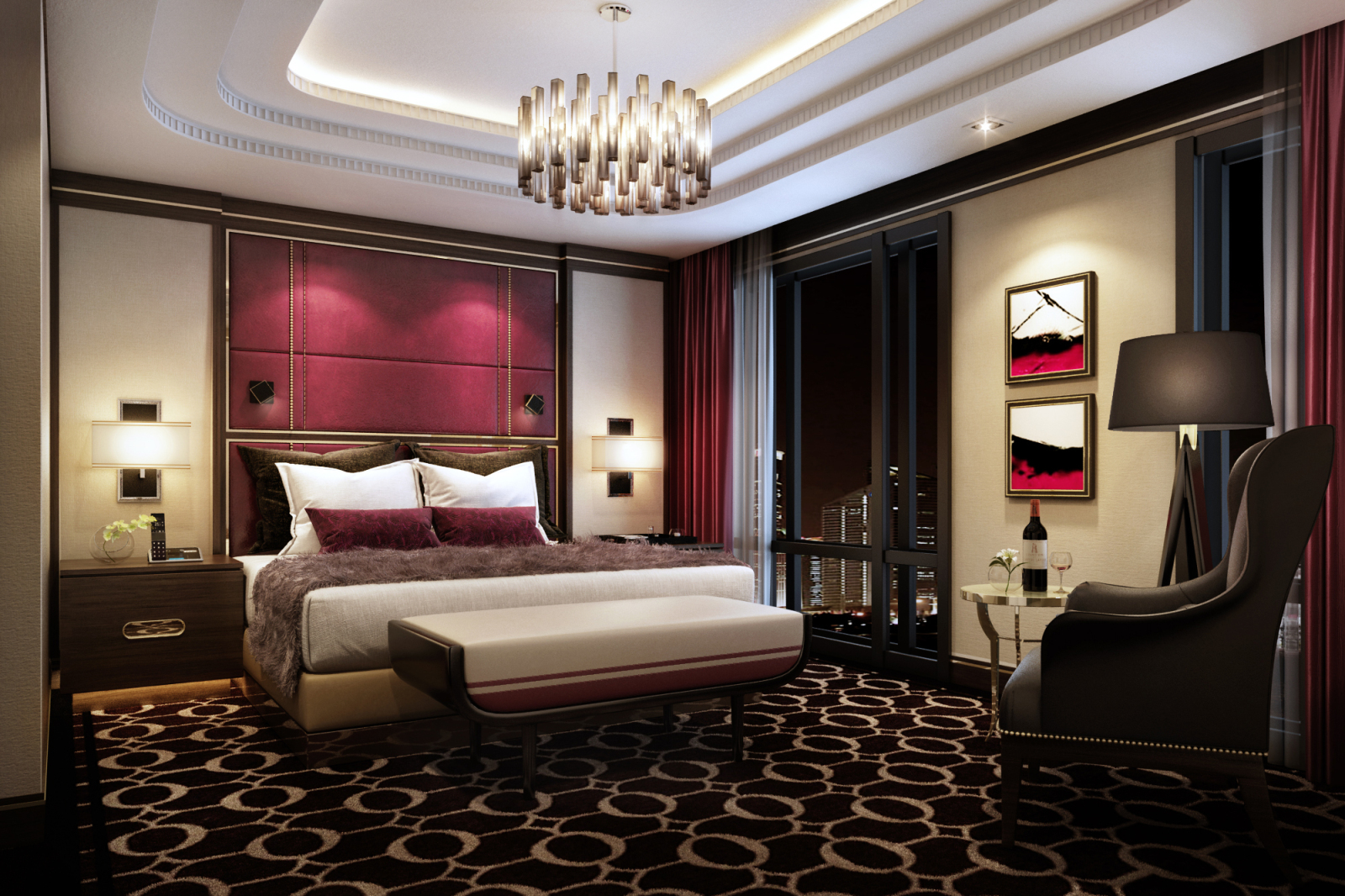 宝丽嘉酒店丨效果图+施工图+物料cad施工图下载【ID:641785654】