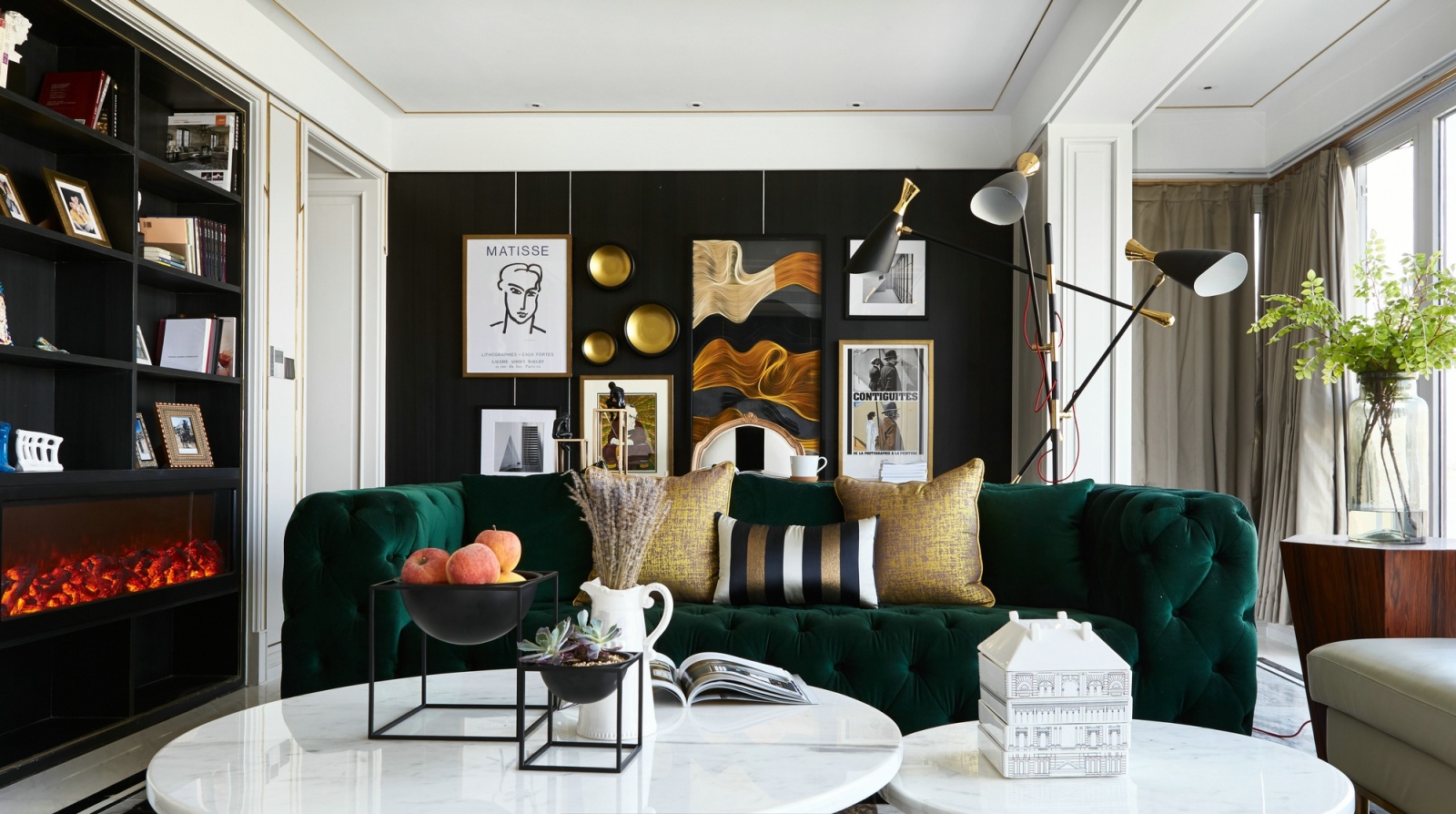 现代北欧家装别墅案例（施工图ACD+实景图）施工图下载【ID:541787573】