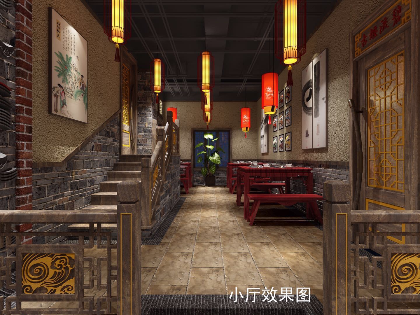 蜀大侠火锅店cad施工图下载【ID:641871714】