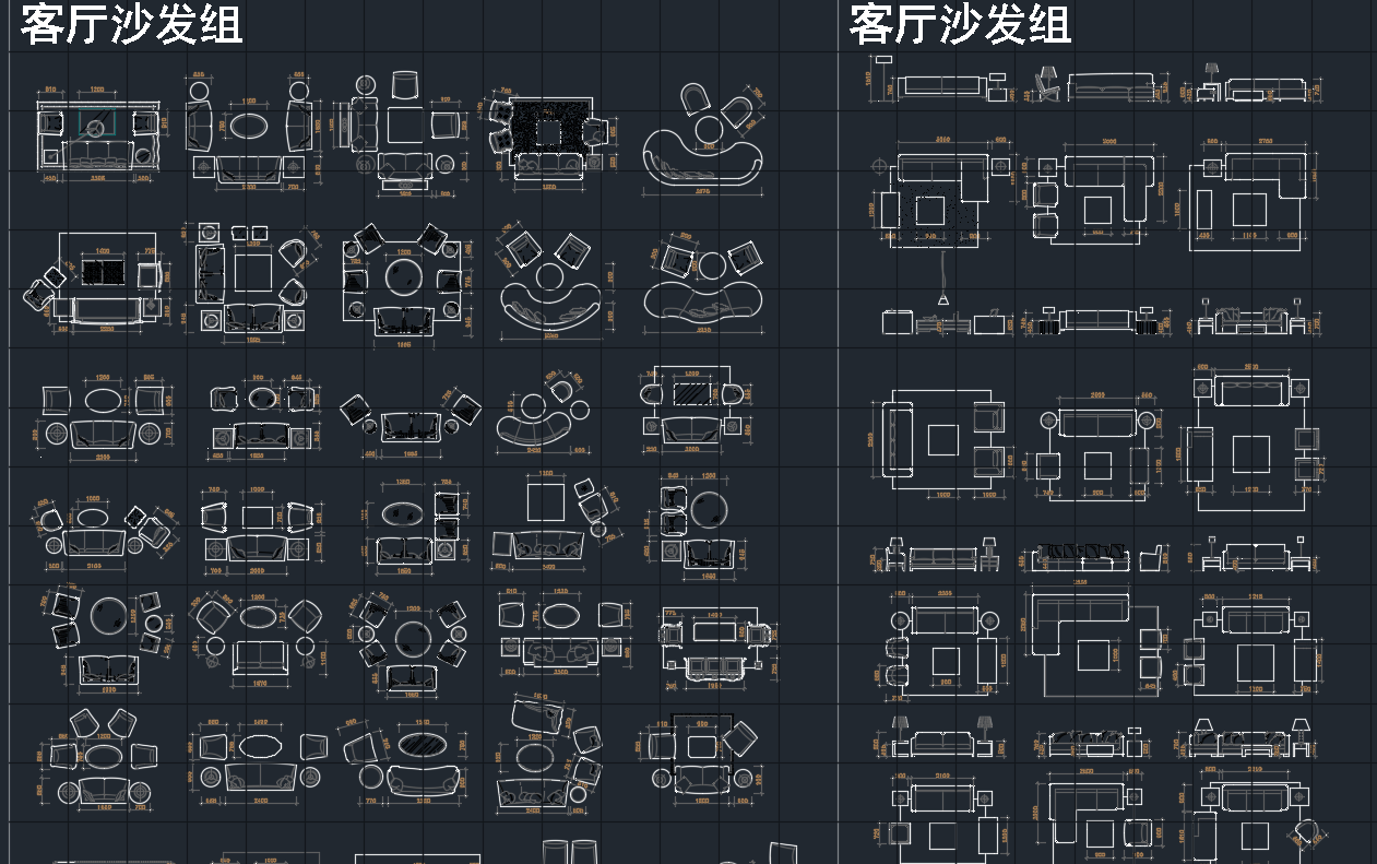 家具模块（图层已归0）施工图下载【ID:941995275】