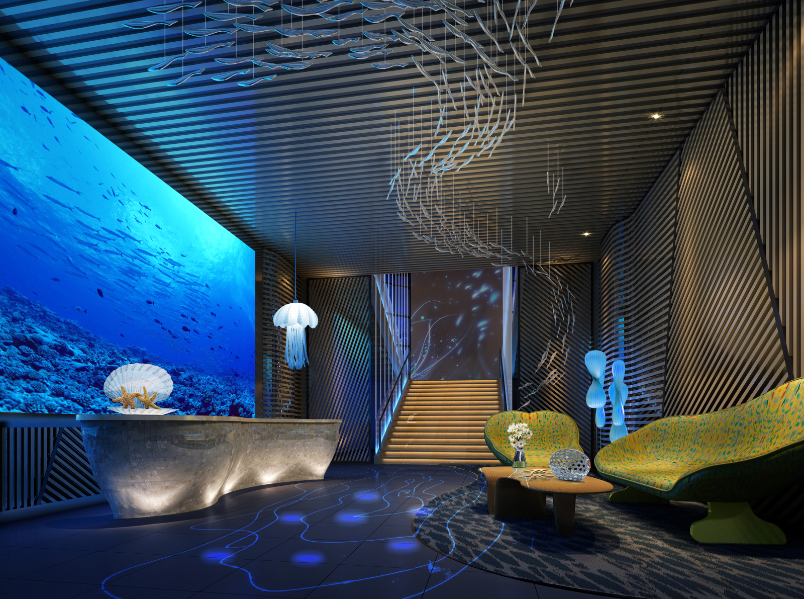 广州青莓主题酒店CAD施工图施工图下载【ID:642069699】