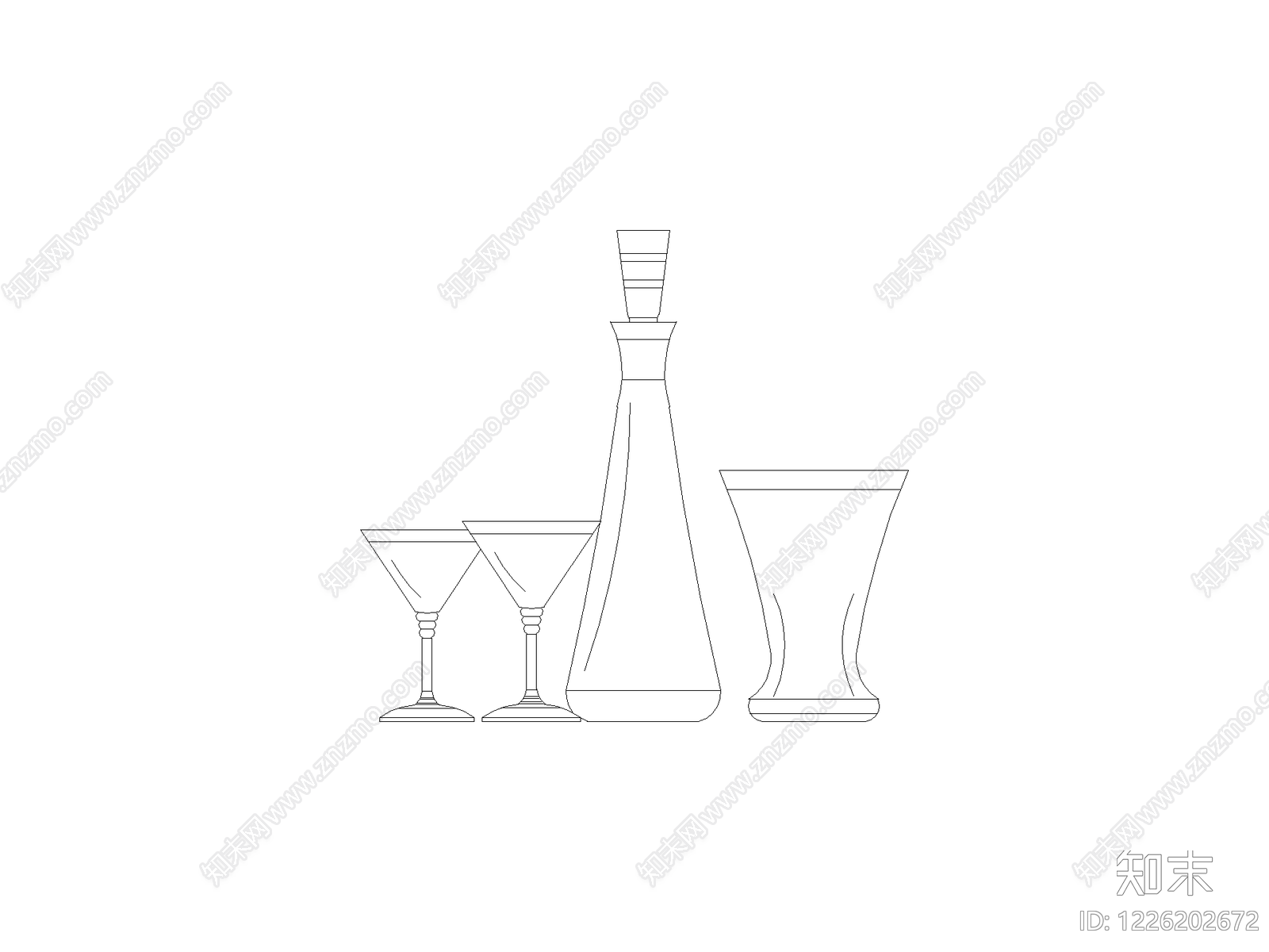 摆件cad施工图下载【ID:1226202672】