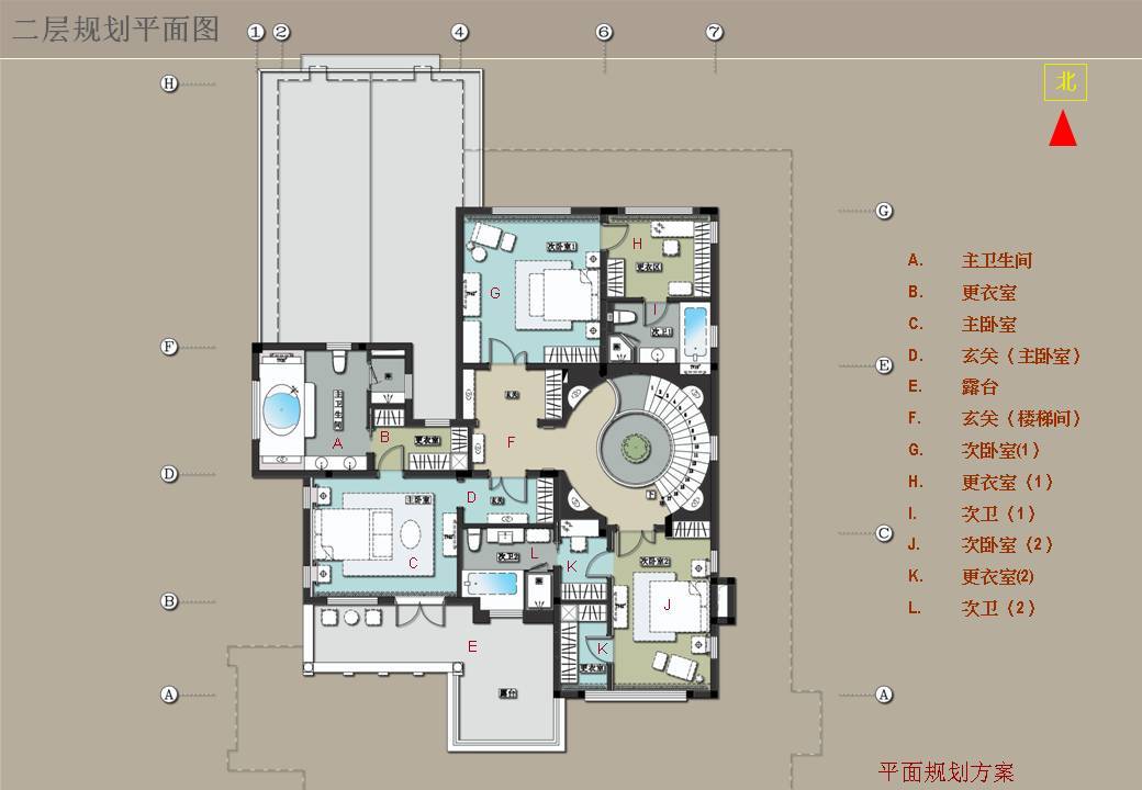 新中式私人别墅｜CAD施工图+效果图方案+彩平+机电排水施工图下载【ID:542181472】