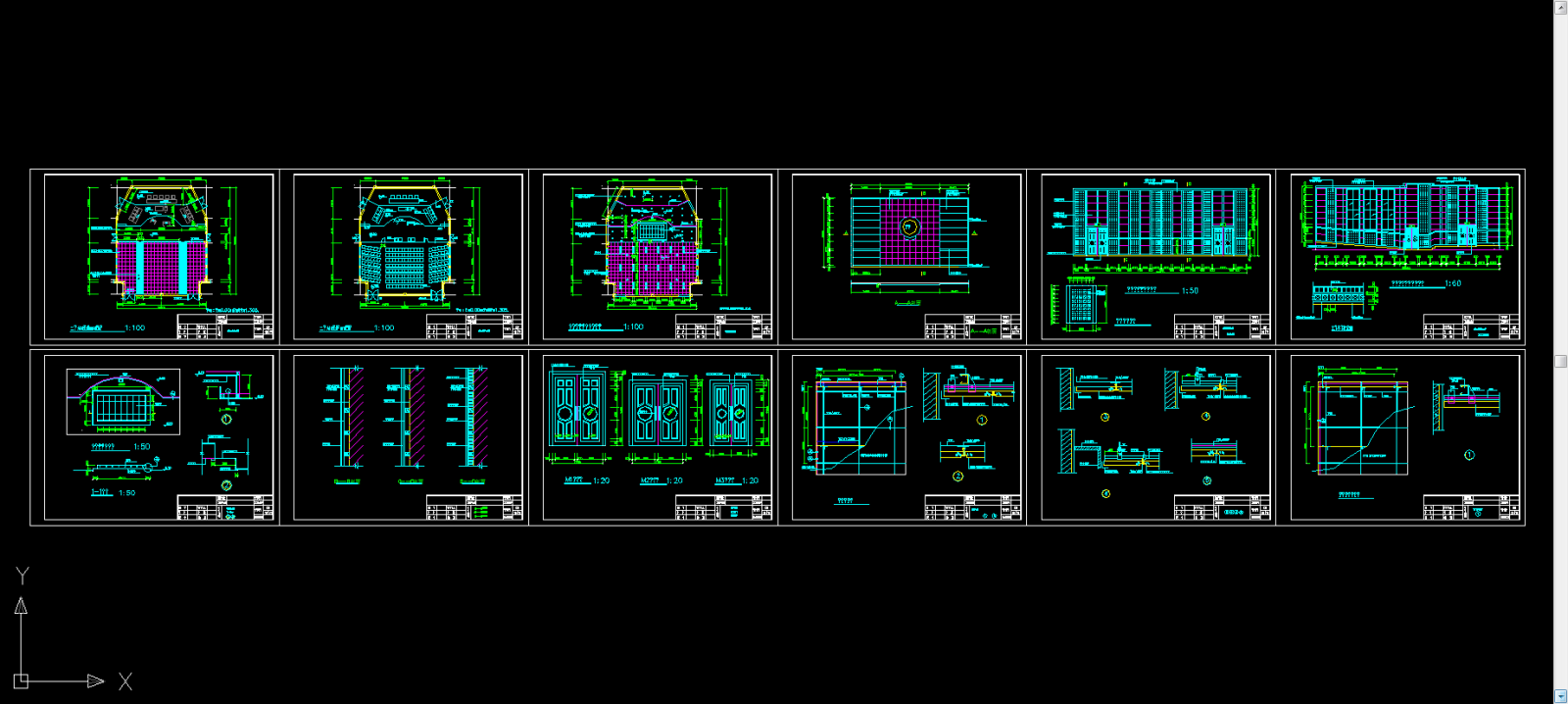 法院工程装饰施工图施工图下载【ID:642905918】