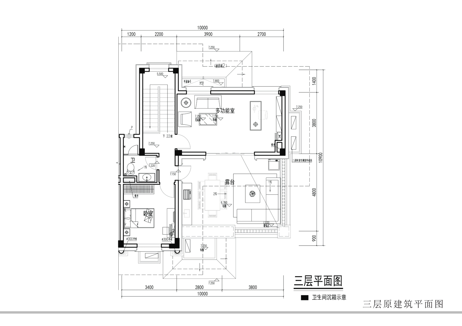 中海原山现代中式别墅样板房cad施工图下载【ID:542933770】