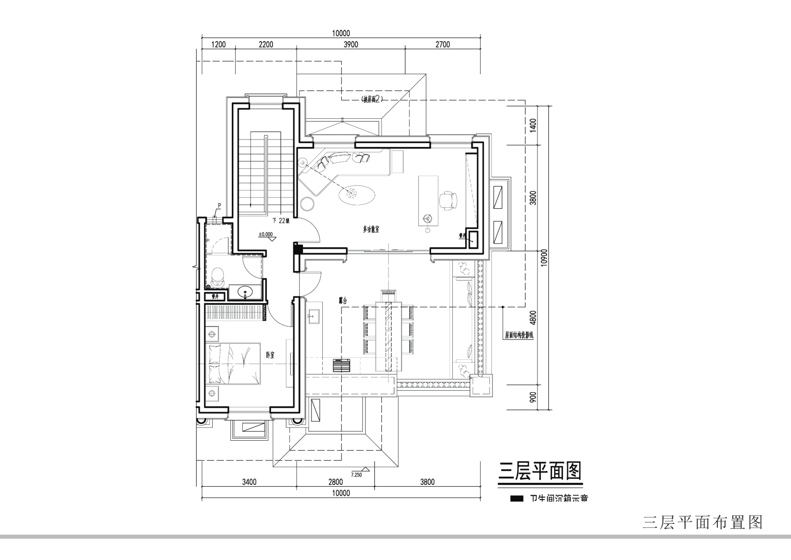 中海原山现代中式别墅样板房cad施工图下载【ID:542933770】