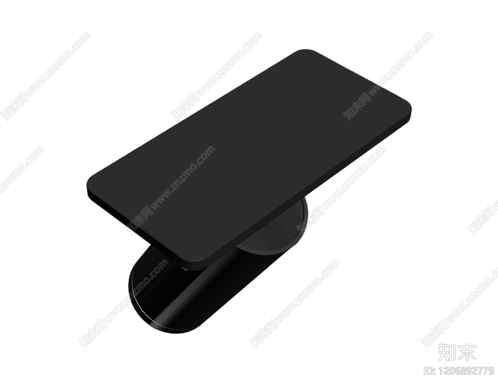 黑色筒灯吊灯3D模型下载【ID:1206892779】