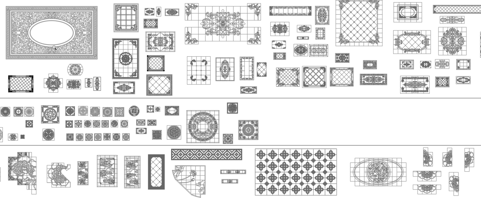 AB_Concept-地面拼花CAD图库大全cad施工图下载【ID:142989754】