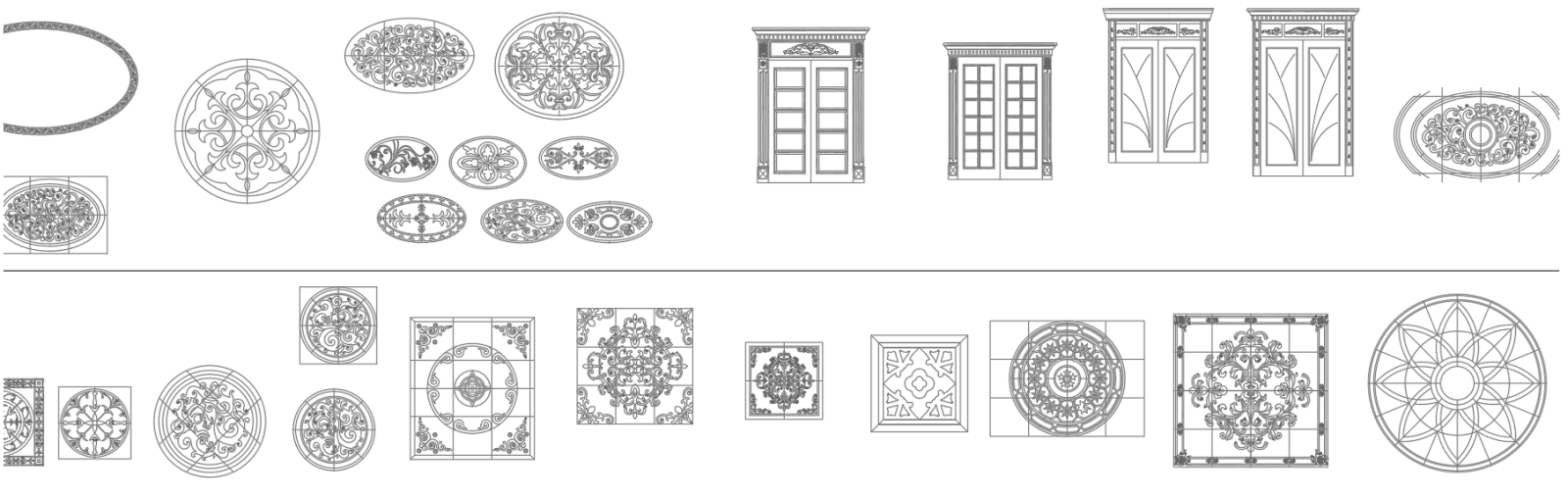 AB_Concept-地面拼花CAD图库大全cad施工图下载【ID:142989754】