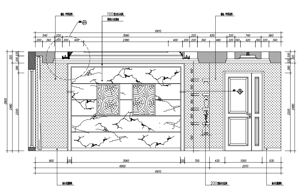 三室两厅CAD家装建筑施工图结构施工图装修图施工图弱电节点竣工图cad施工图下载【ID:543258557】