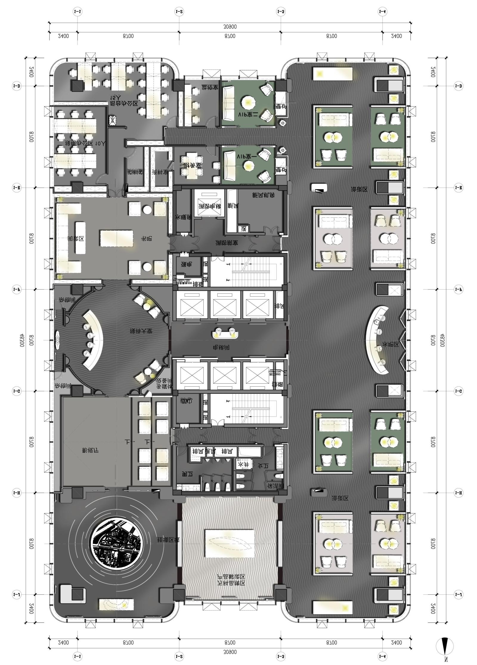 北京万科滨江大都会售楼处丨概念方案cad施工图下载【ID:643833853】