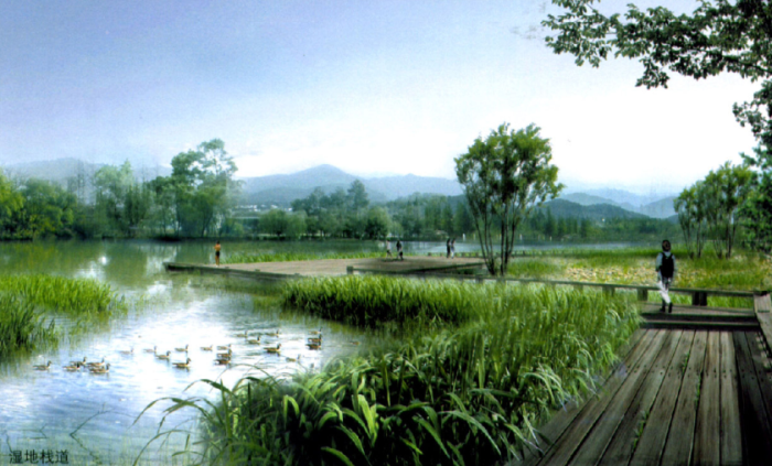 [江苏]滨水湿地公园果岭绿地养生园旅游度假村景观详细...cad施工图下载【ID:161026156】