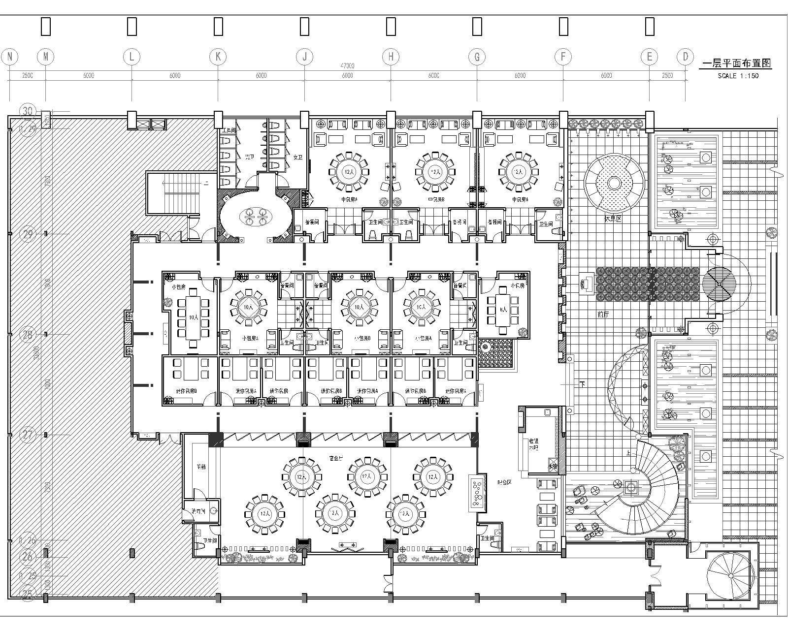AB_Concept-安徽豪华海鲜酒家设计装修图cad施工图下载【ID:644600660】