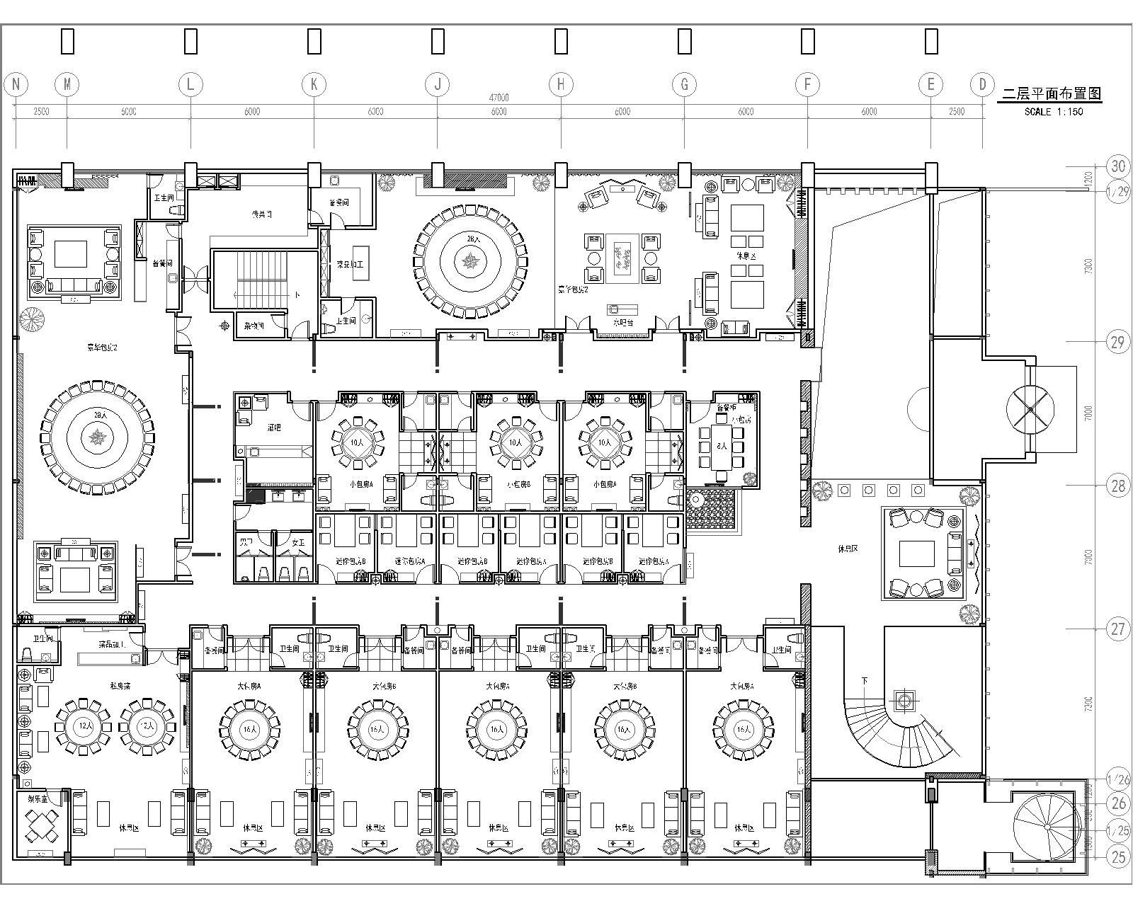 AB_Concept-安徽豪华海鲜酒家设计装修图cad施工图下载【ID:644600660】