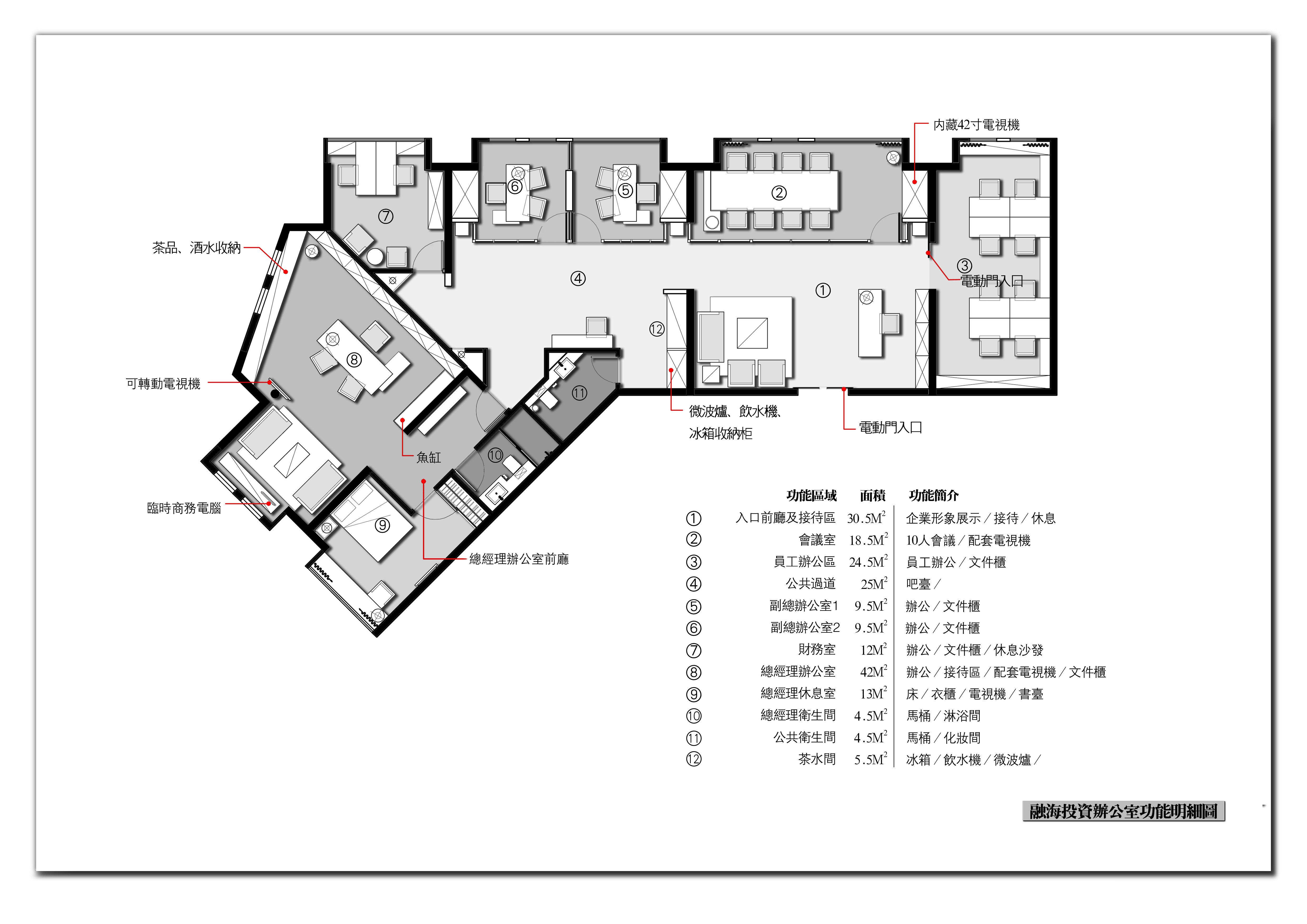 融海投资办公空间施工图丶带效果图cad施工图下载【ID:945256283】