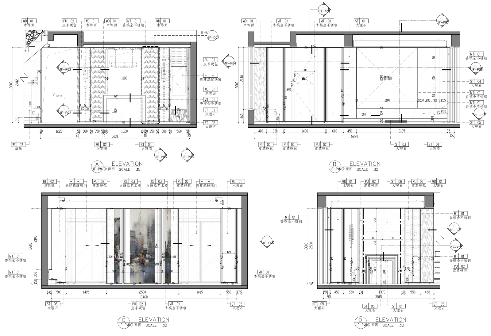 新中式cad施工图下载【ID:545395480】