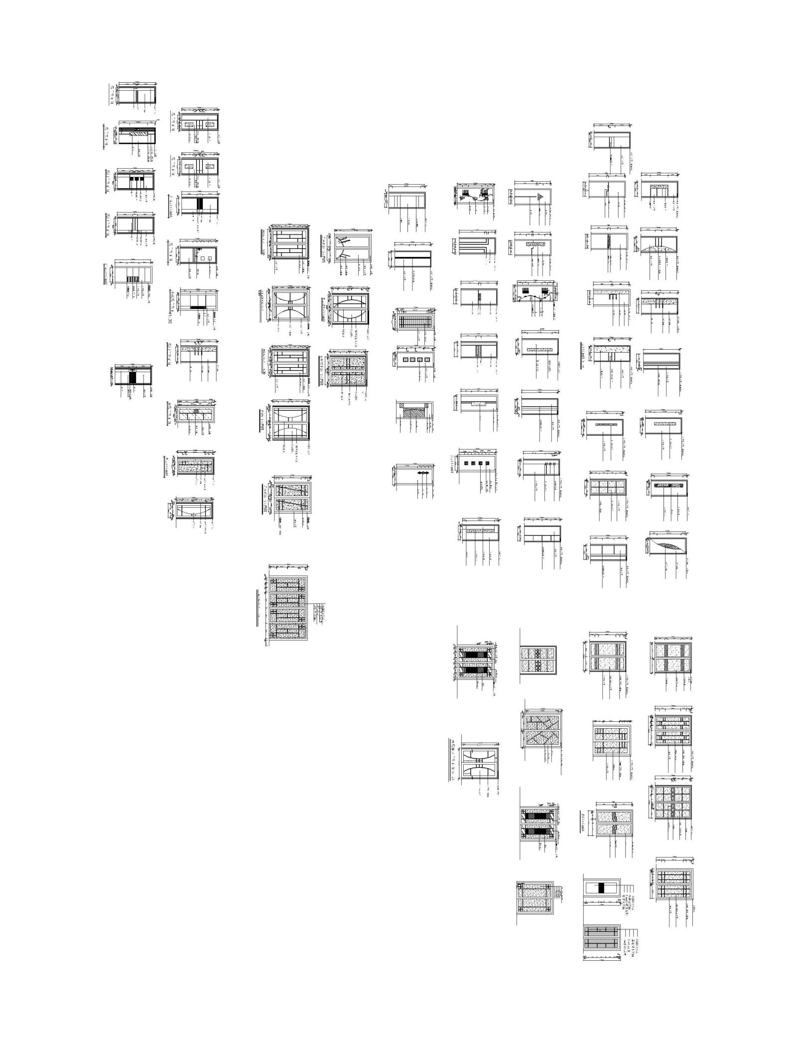 门立面剖面平面图库cad施工图下载【ID:345834717】