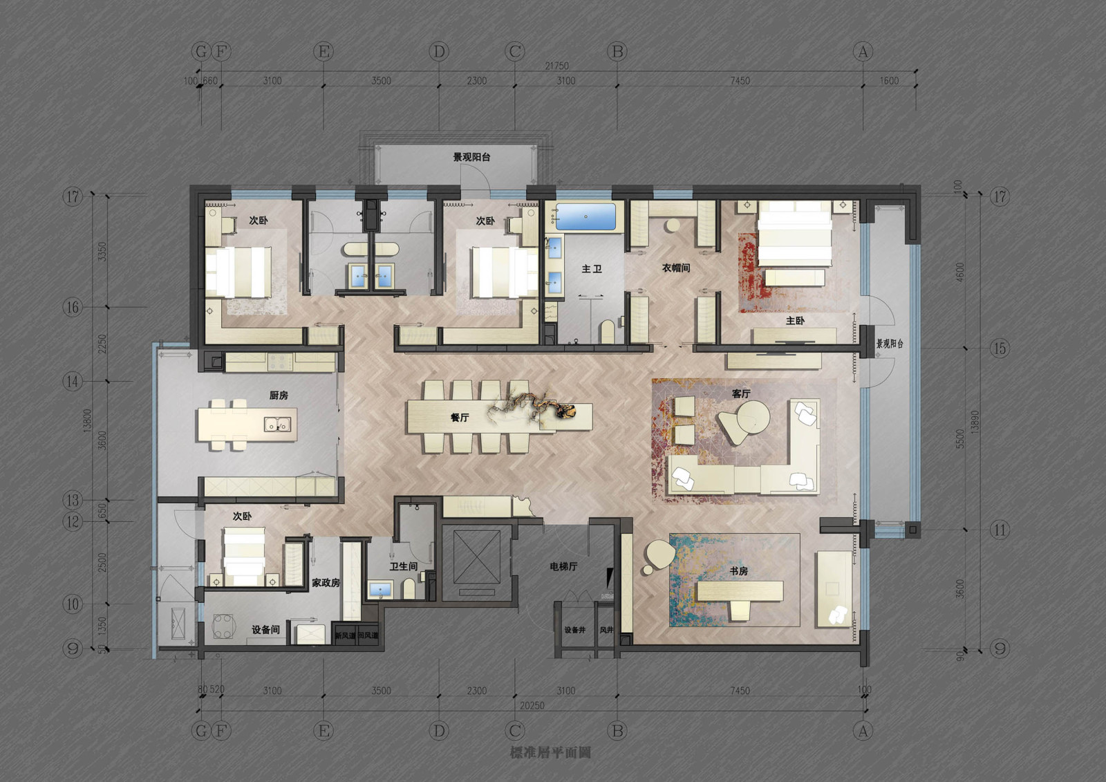 梁建国-北京万科新中式禅意别墅丨软装方案PPT施工图下载【ID:546507499】