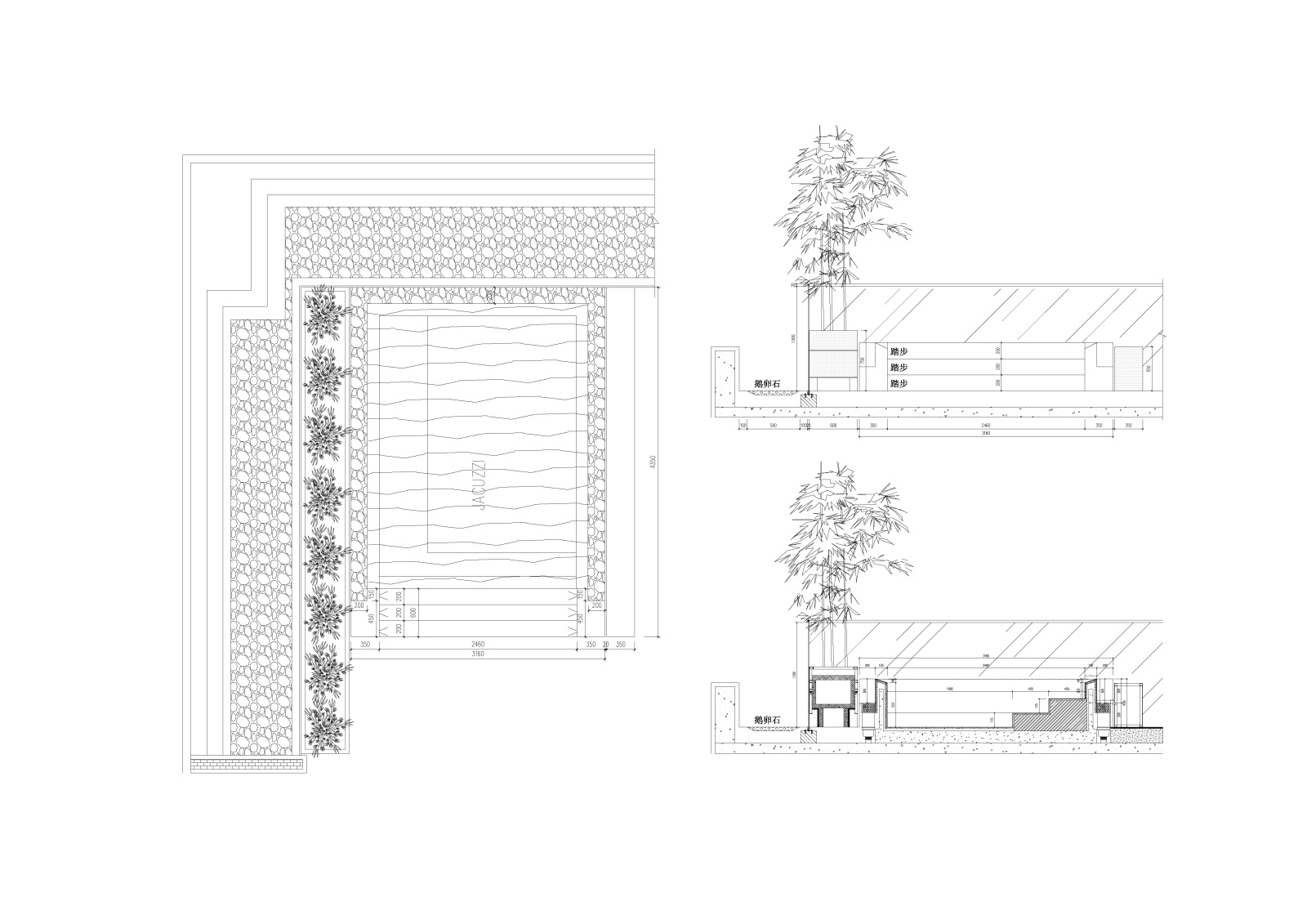 游泳池节点大样图cad施工图下载【ID:348300001】