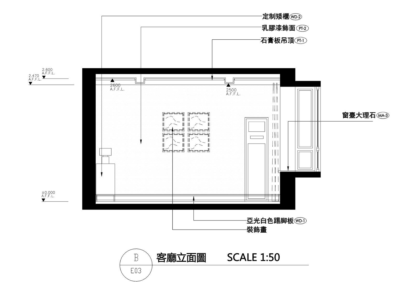 三层美式风格私人住宅装修cad施工图下载【ID:548374589】