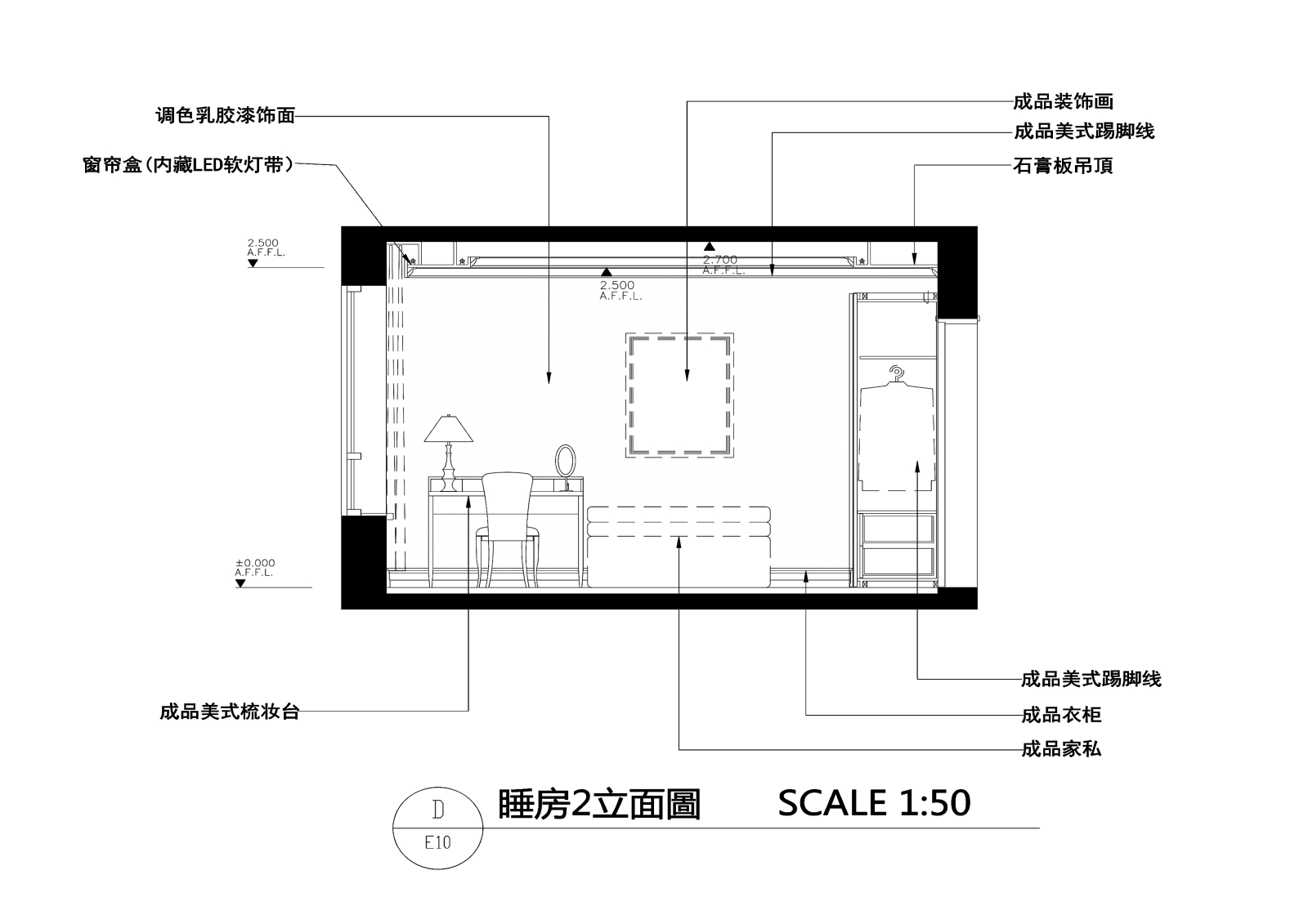 三层美式风格私人住宅装修cad施工图下载【ID:548374589】